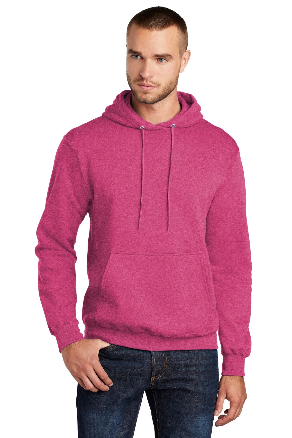 Custom Embroidered or DTF Print on Port & Co ™  Core Fleece Pullover Hooded Sweatshirt. PC78H