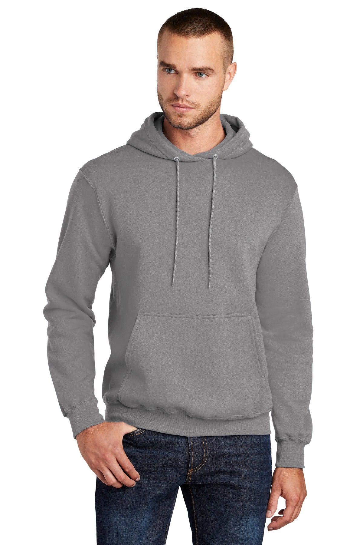 Custom Embroidered or DTF Print on Port & Co ™  Core Fleece Pullover Hooded Sweatshirt. PC78H