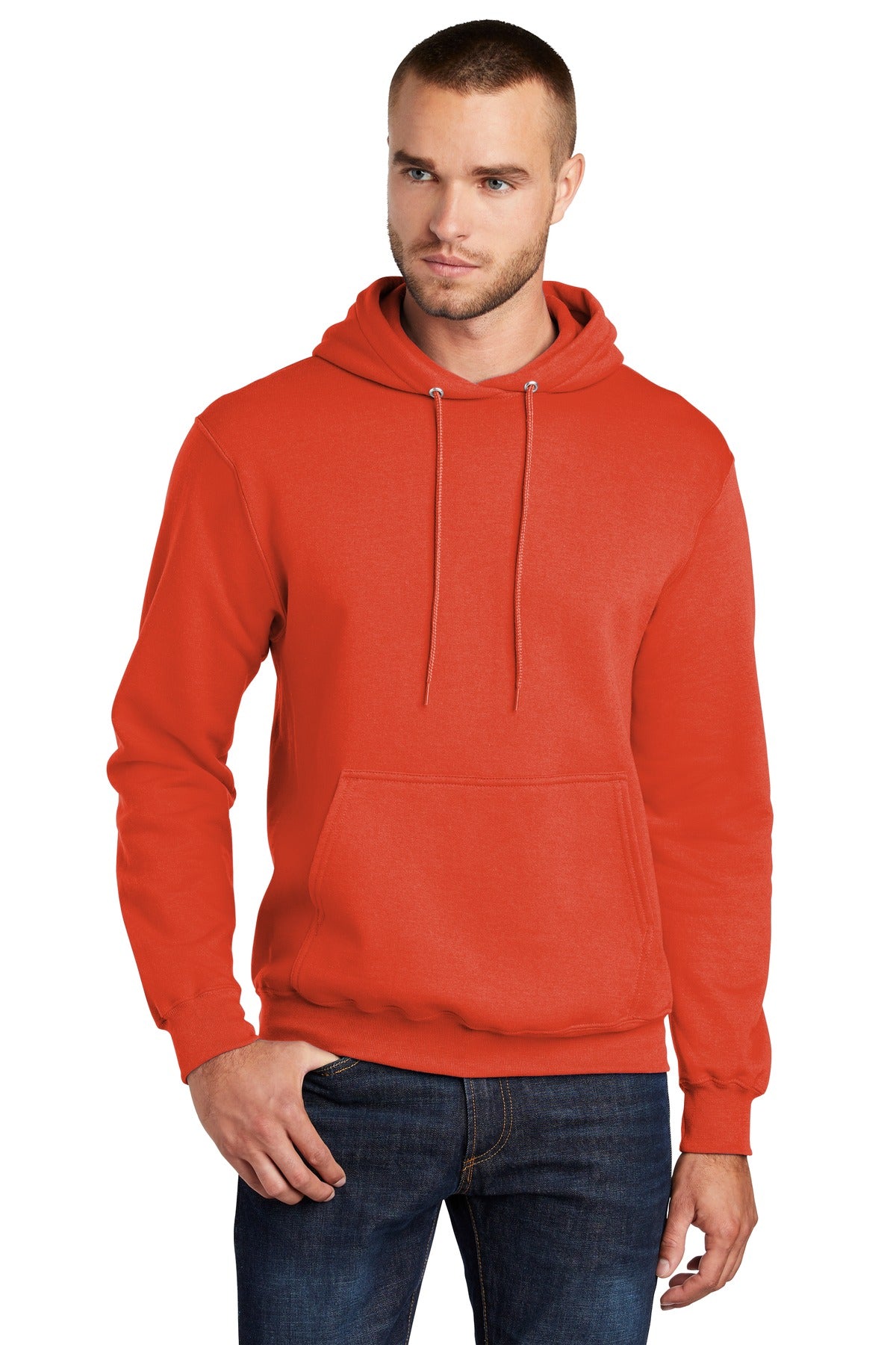 Custom Embroidered or DTF Print on Port & Co ™  Core Fleece Pullover Hooded Sweatshirt. PC78H