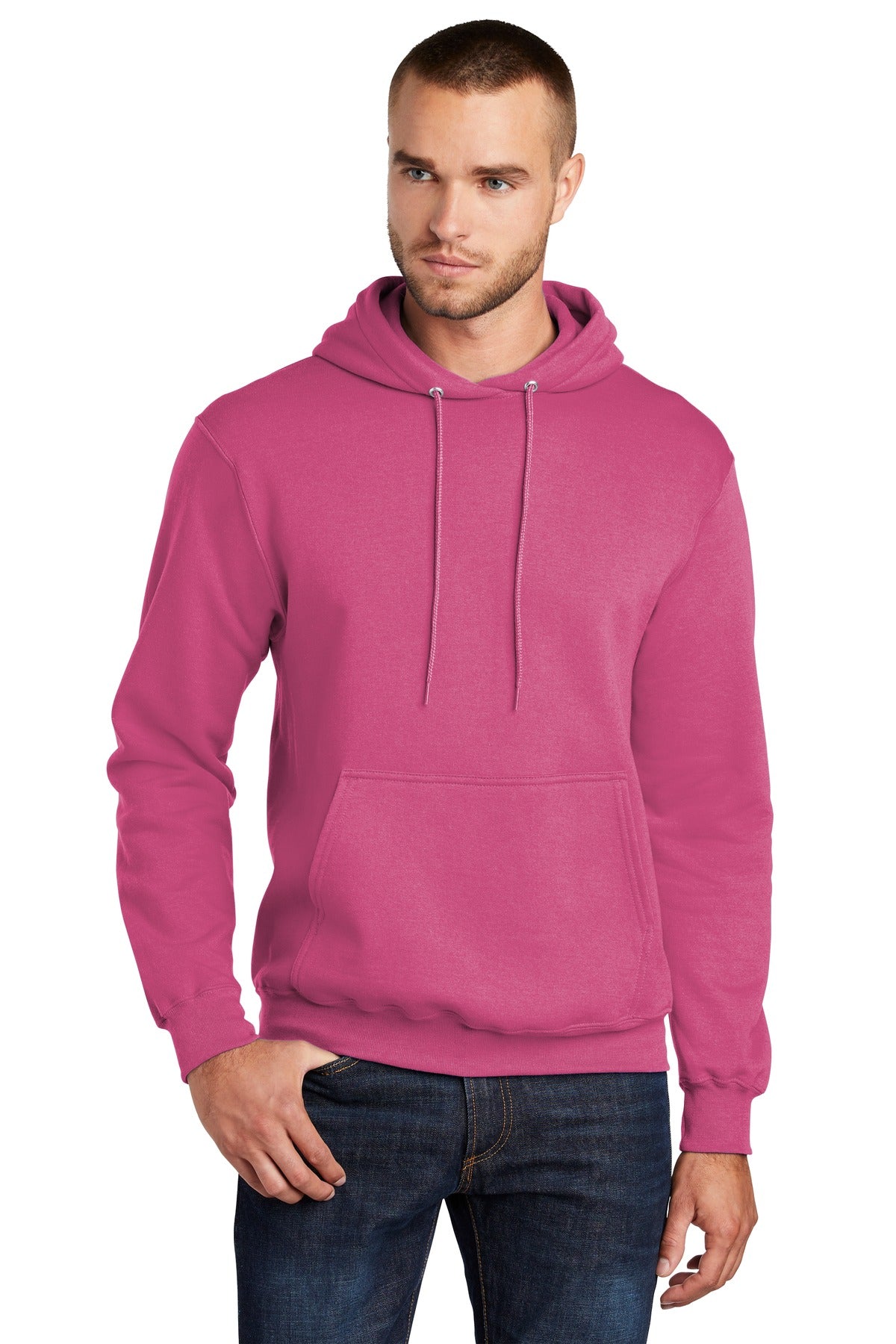 Custom Embroidered or DTF Print on Port & Co ™  Core Fleece Pullover Hooded Sweatshirt. PC78H
