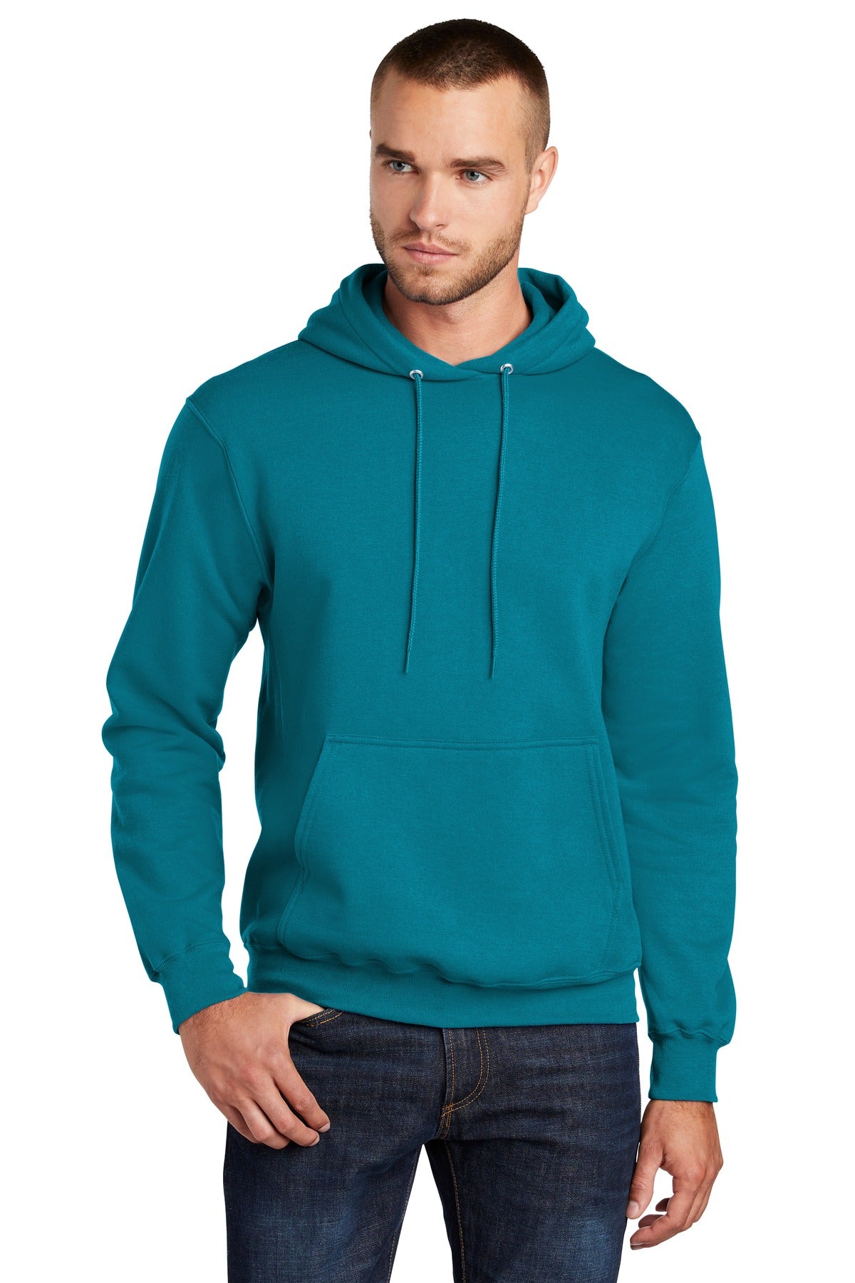 Custom Embroidered or DTF Print on Port & Co ™  Core Fleece Pullover Hooded Sweatshirt. PC78H