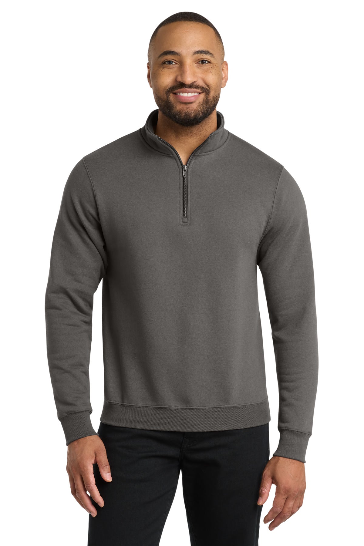 Custom Embroidery or DTF Print - Port & Co ®  Core Fleece 1/4-Zip Pullover Sweatshirt PC78Q