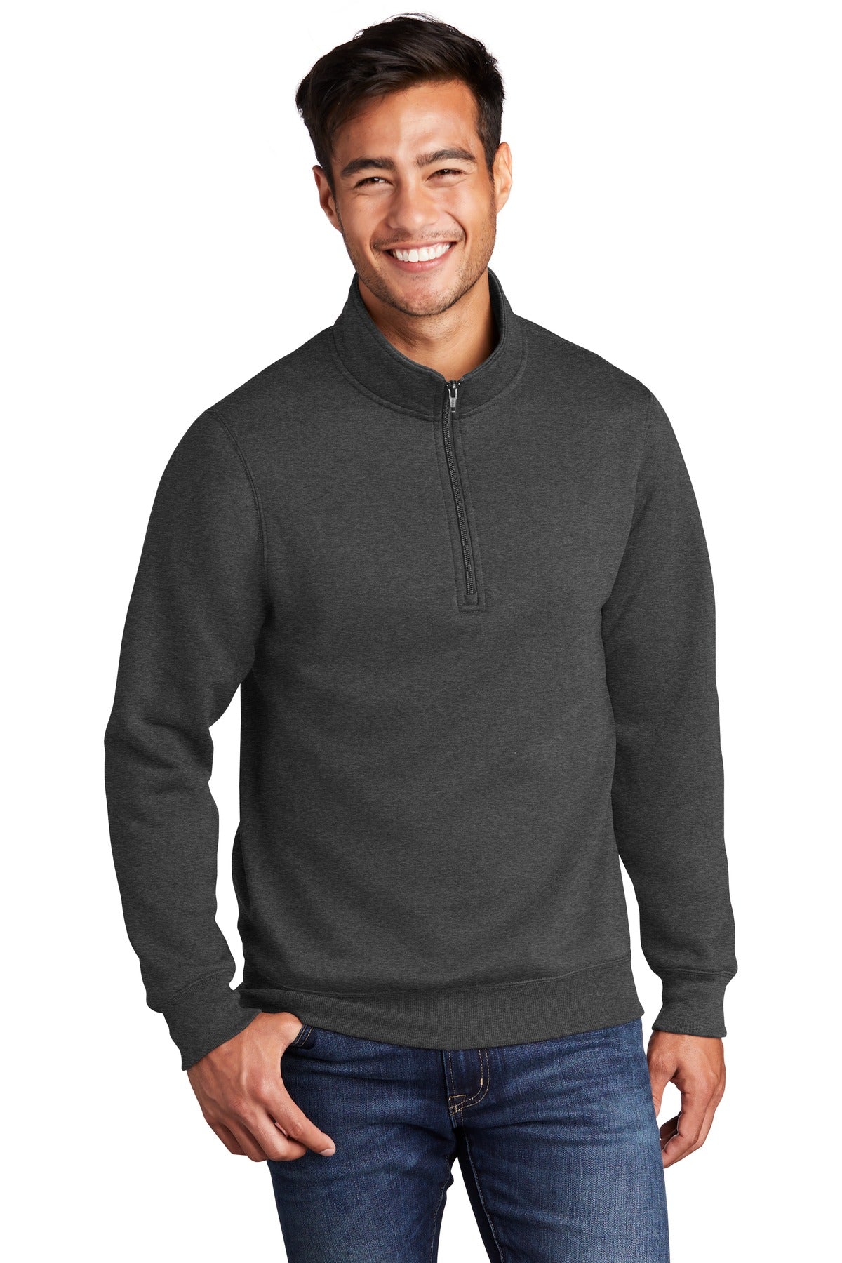Custom Embroidered - Port & Company ® Core Fleece 1/4-Zip Pullover Sweatshirt PC78Q