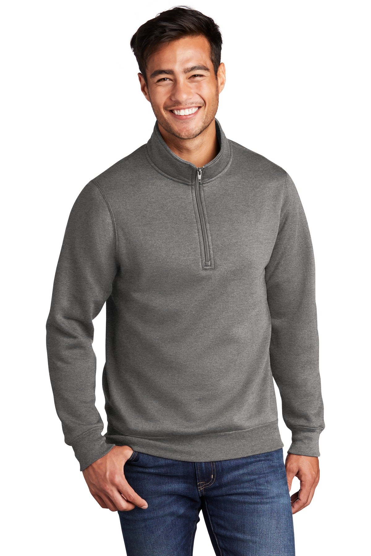 Custom Embroidered - Port & Company ® Core Fleece 1/4-Zip Pullover Sweatshirt PC78Q