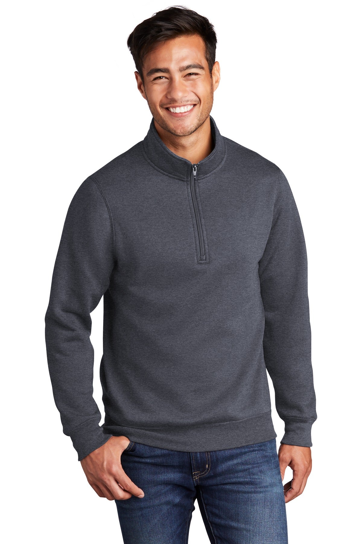 Custom Embroidered - Port & Company ® Core Fleece 1/4-Zip Pullover Sweatshirt PC78Q