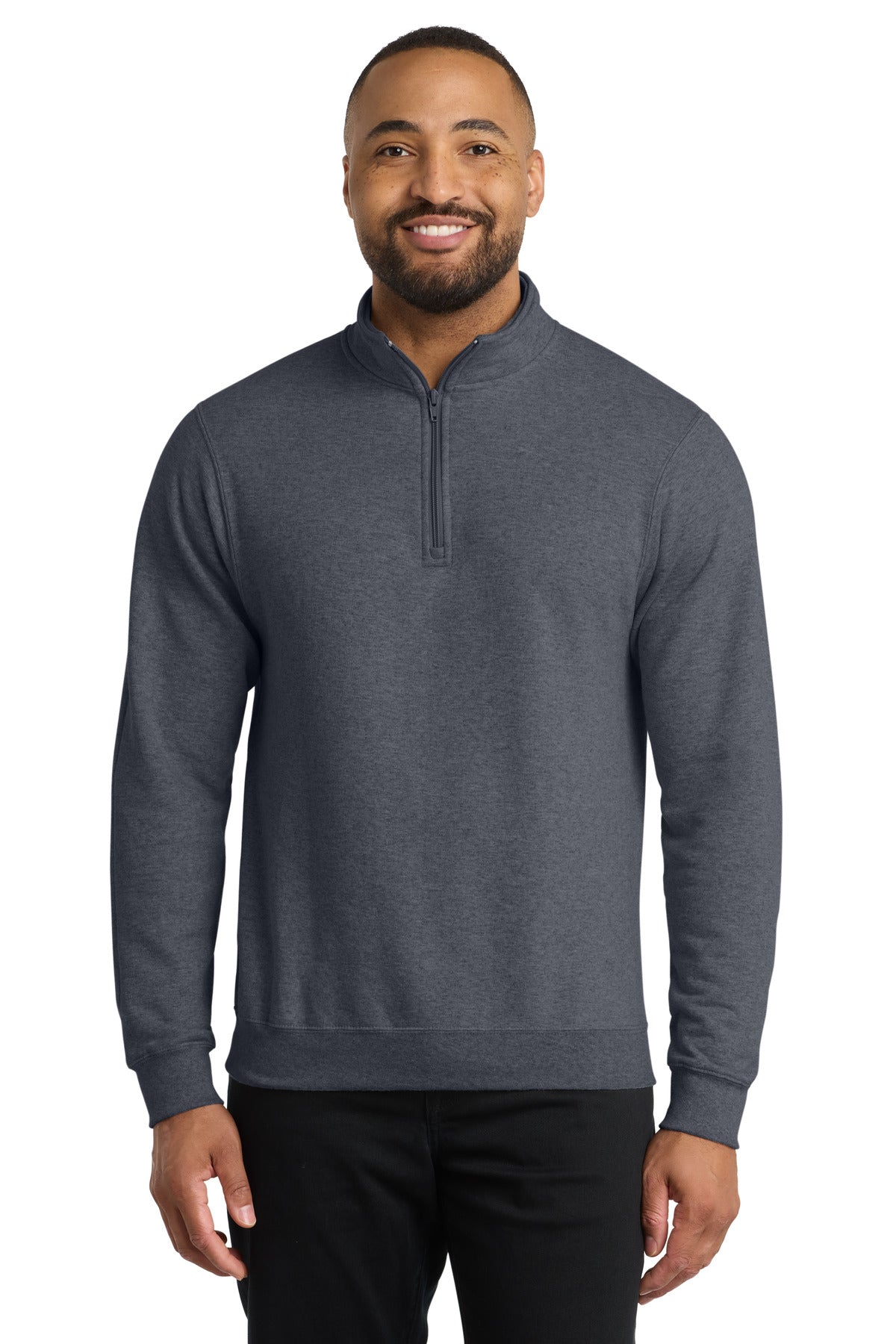 Custom Embroidery or DTF Print - Port & Co ®  Core Fleece 1/4-Zip Pullover Sweatshirt PC78Q