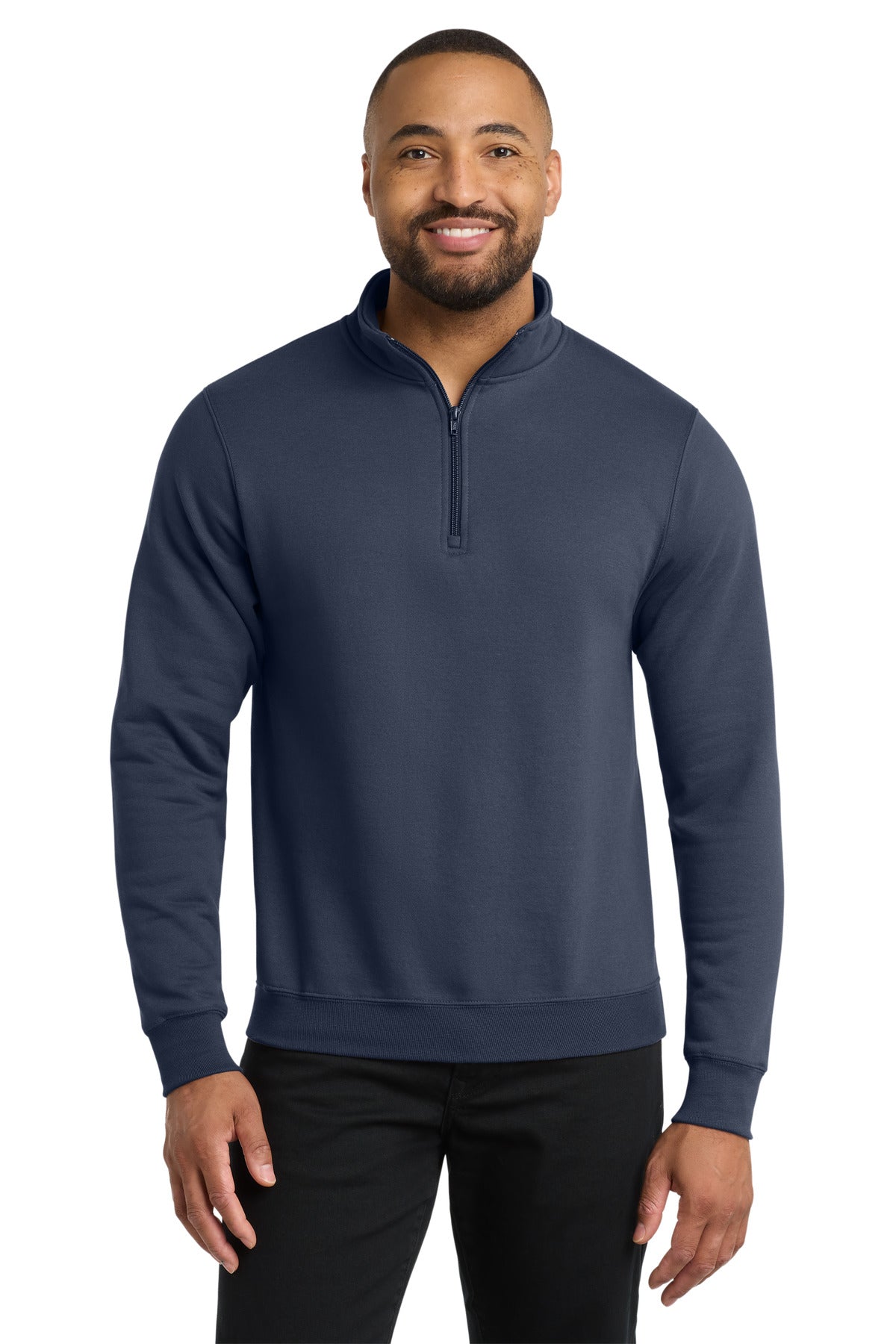 Custom Embroidery or DTF Print - Port & Co ®  Core Fleece 1/4-Zip Pullover Sweatshirt PC78Q