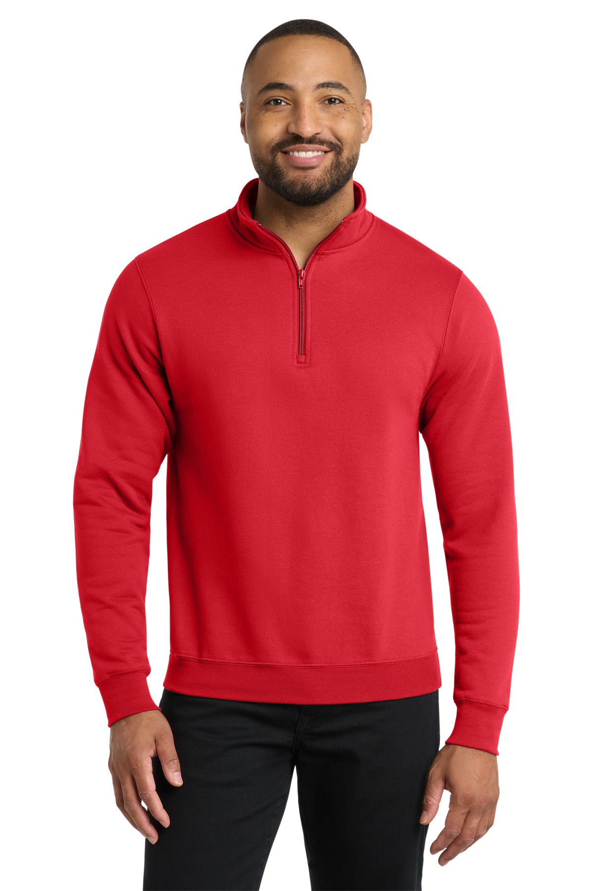 Custom Embroidery or DTF Print - Port & Co ®  Core Fleece 1/4-Zip Pullover Sweatshirt PC78Q