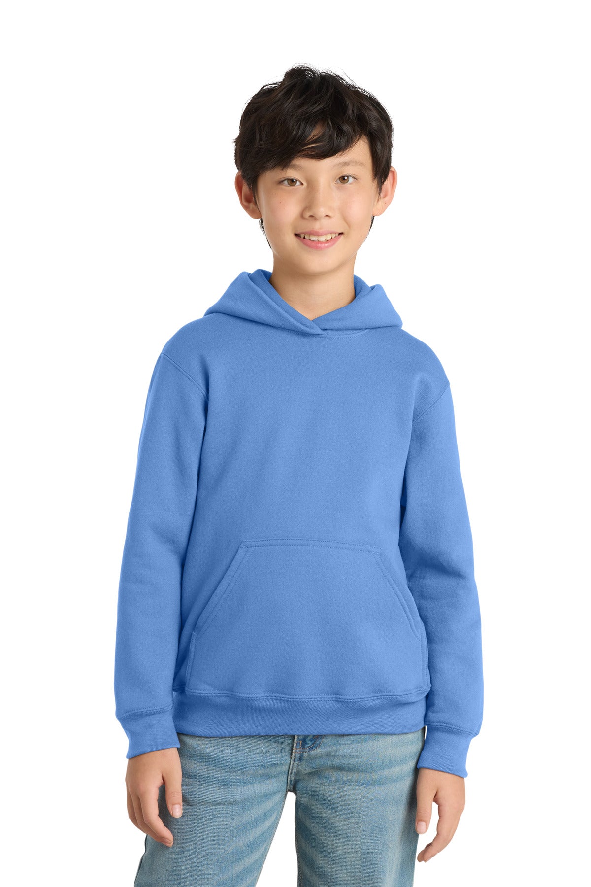 Custom Embroidery or DTF Print - Port & Co ®  Youth Core Fleece Pullover Hooded Sweatshirt PC78YH