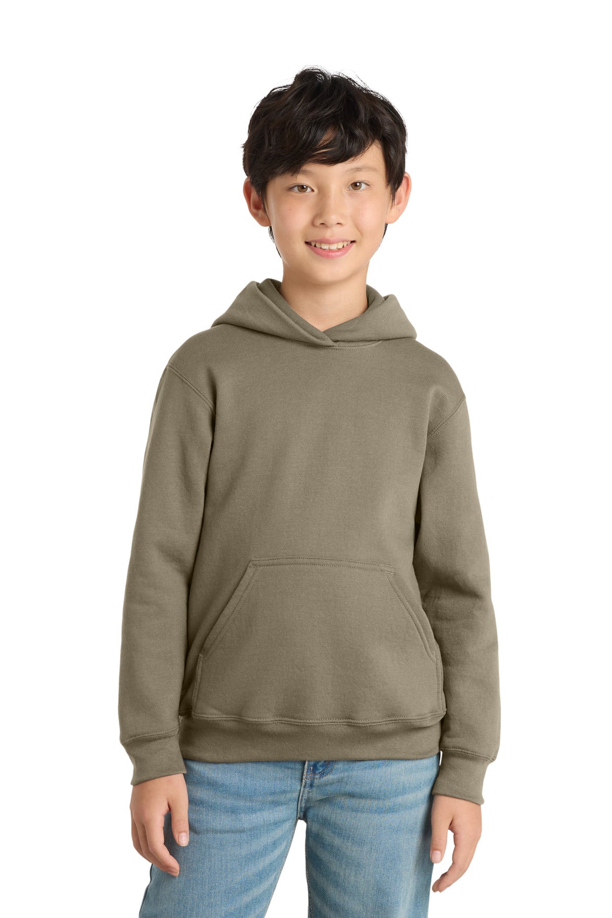 Custom Embroidery or DTF Print - Port & Co ®  Youth Core Fleece Pullover Hooded Sweatshirt PC78YH