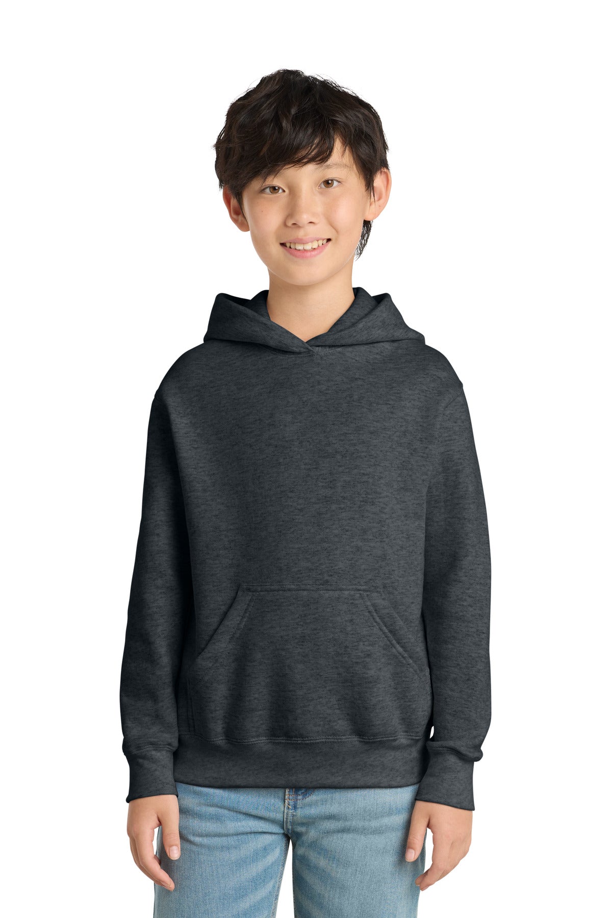 Custom Embroidery or DTF Print - Port & Co ®  Youth Core Fleece Pullover Hooded Sweatshirt PC78YH