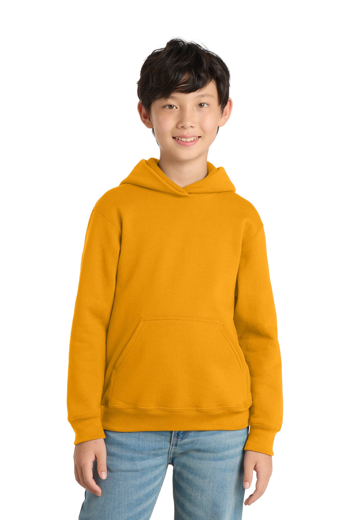 Custom Embroidery or DTF Print - Port & Co ®  Youth Core Fleece Pullover Hooded Sweatshirt PC78YH