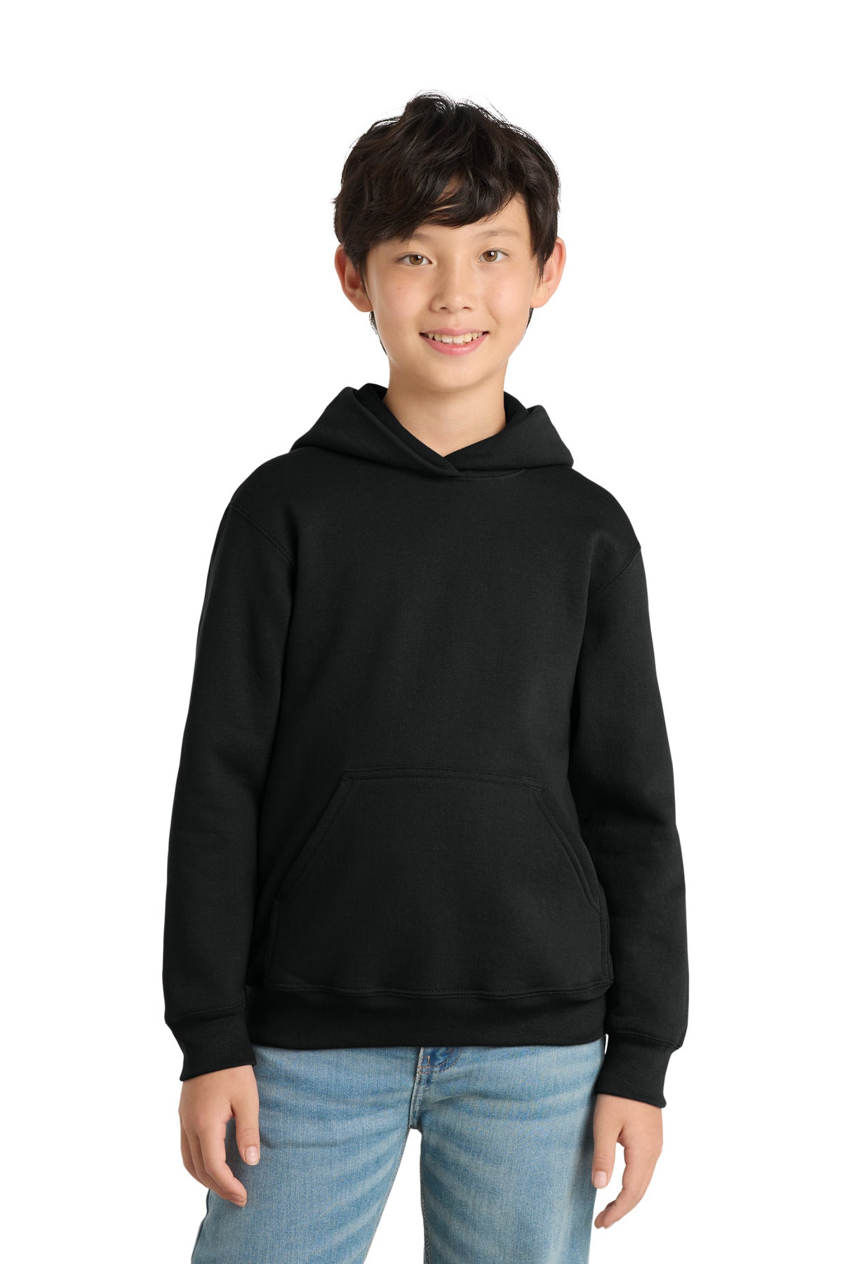 Custom Embroidery or DTF Print - Port & Co ®  Youth Core Fleece Pullover Hooded Sweatshirt PC78YH