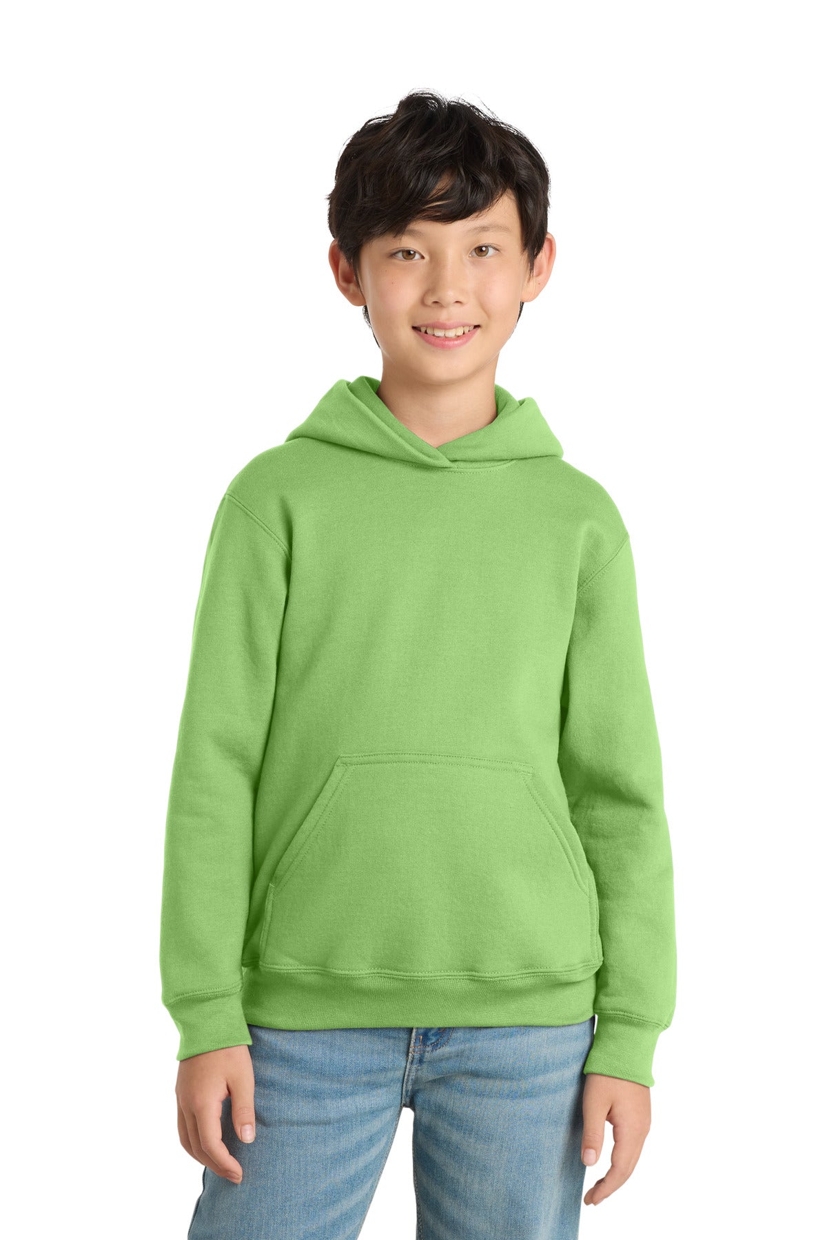 Custom Embroidery or DTF Print - Port & Co ™  Youth Core Fleece Pullover Hooded Sweatshirt PC78YH