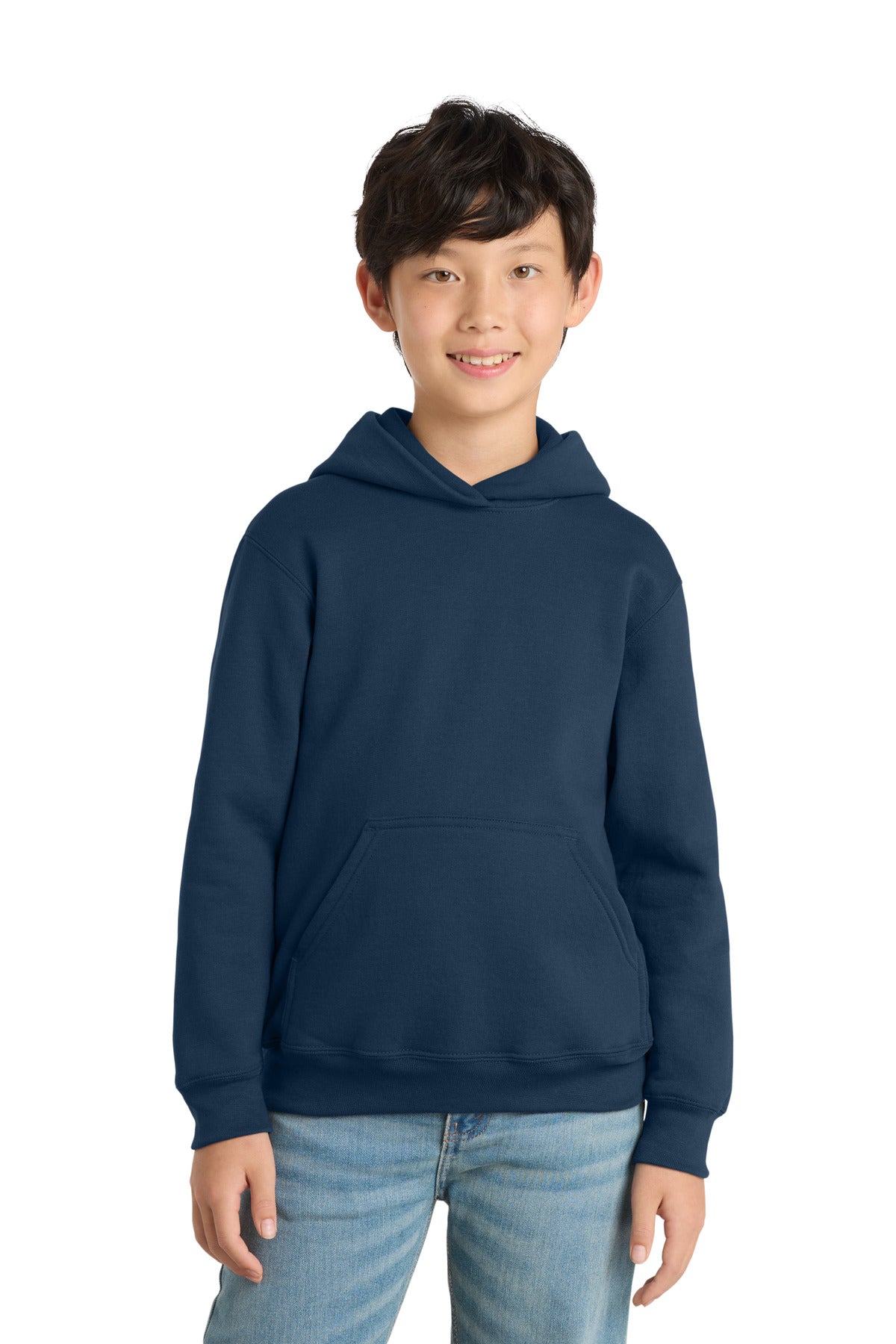 Custom Embroidery or DTF Print - Port & Co ®  Youth Core Fleece Pullover Hooded Sweatshirt PC78YH