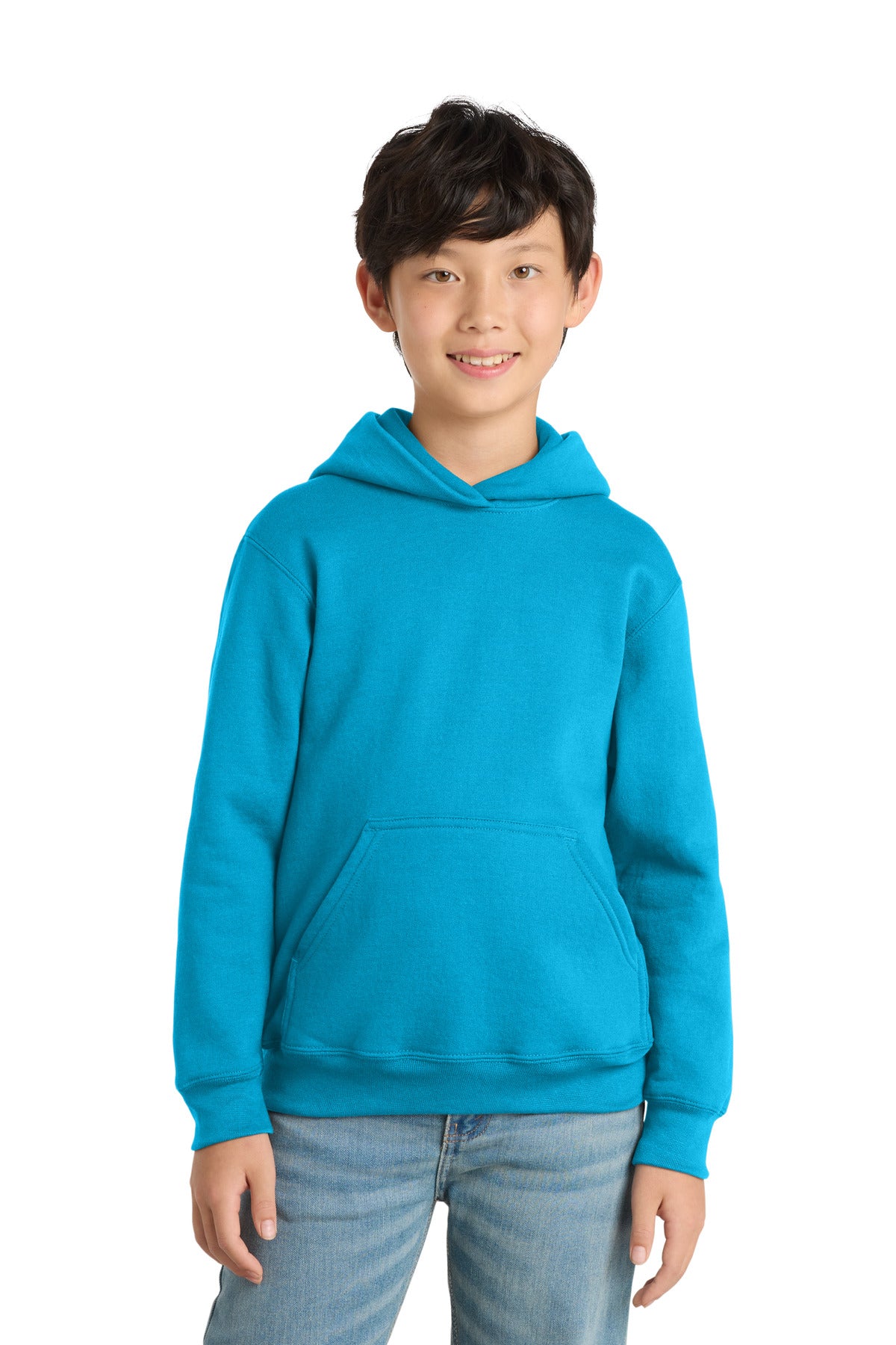 Custom Embroidery or DTF Print - Port & Co ®  Youth Core Fleece Pullover Hooded Sweatshirt PC78YH