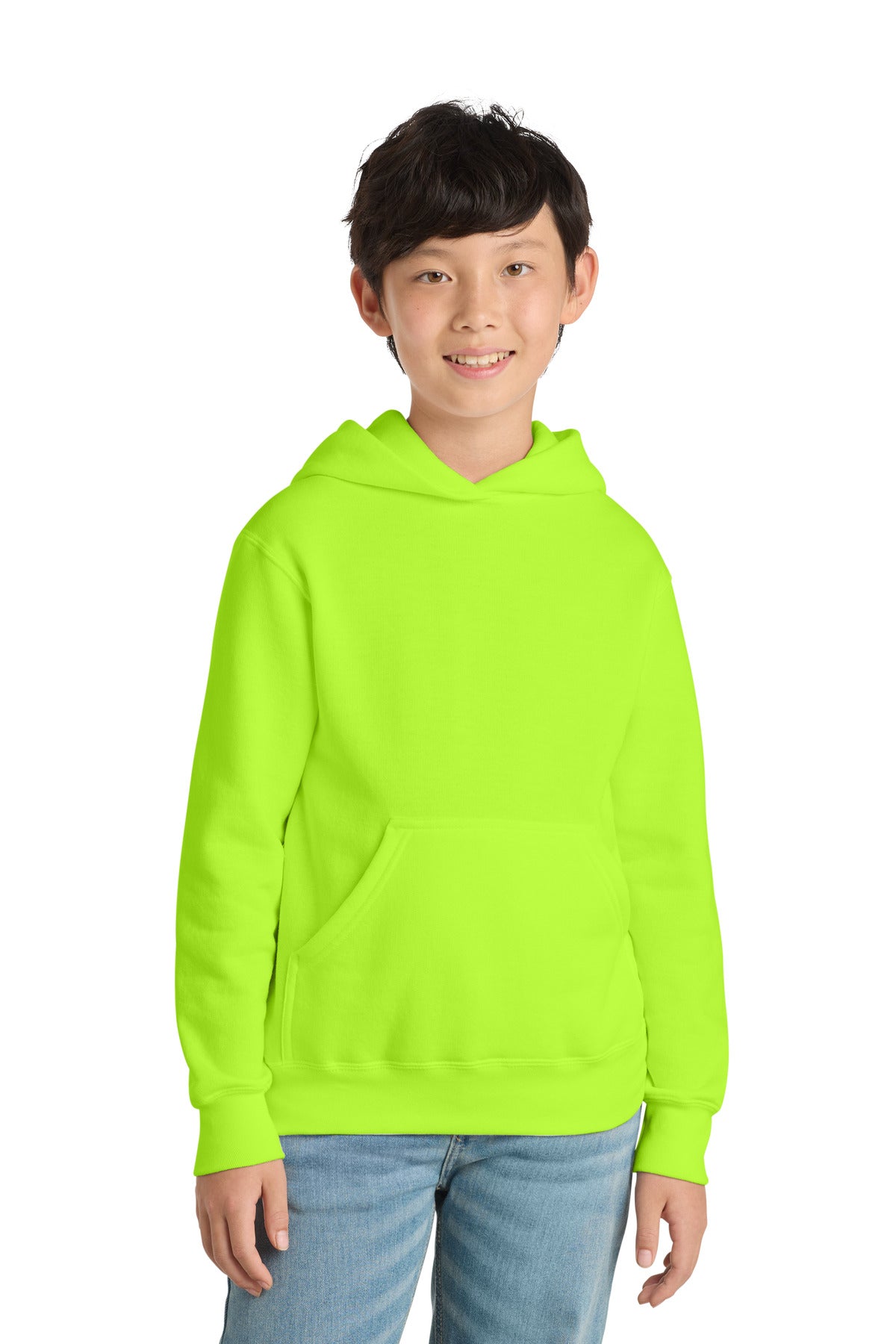 Custom Embroidery or DTF Print - Port & Co ™  Youth Core Fleece Pullover Hooded Sweatshirt PC78YH