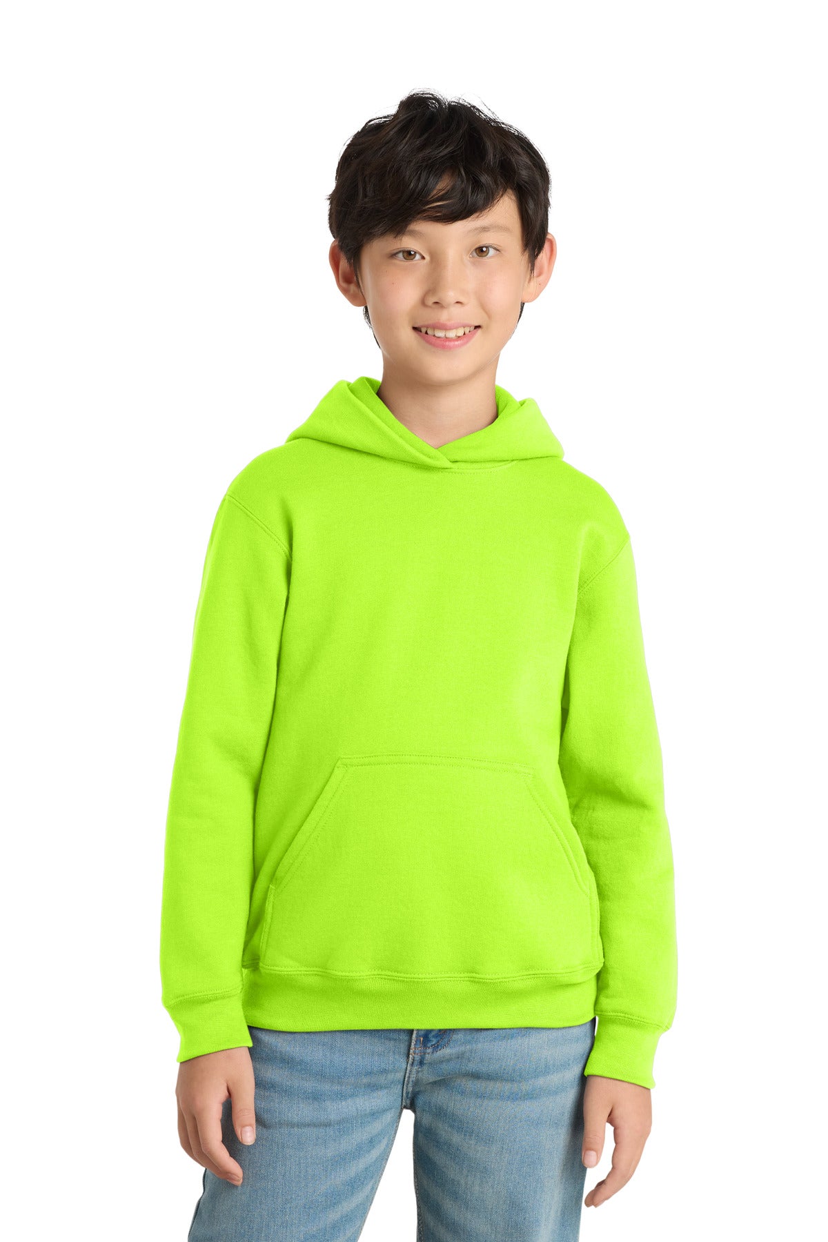 Custom Embroidery or DTF Print - Port & Co ®  Youth Core Fleece Pullover Hooded Sweatshirt PC78YH