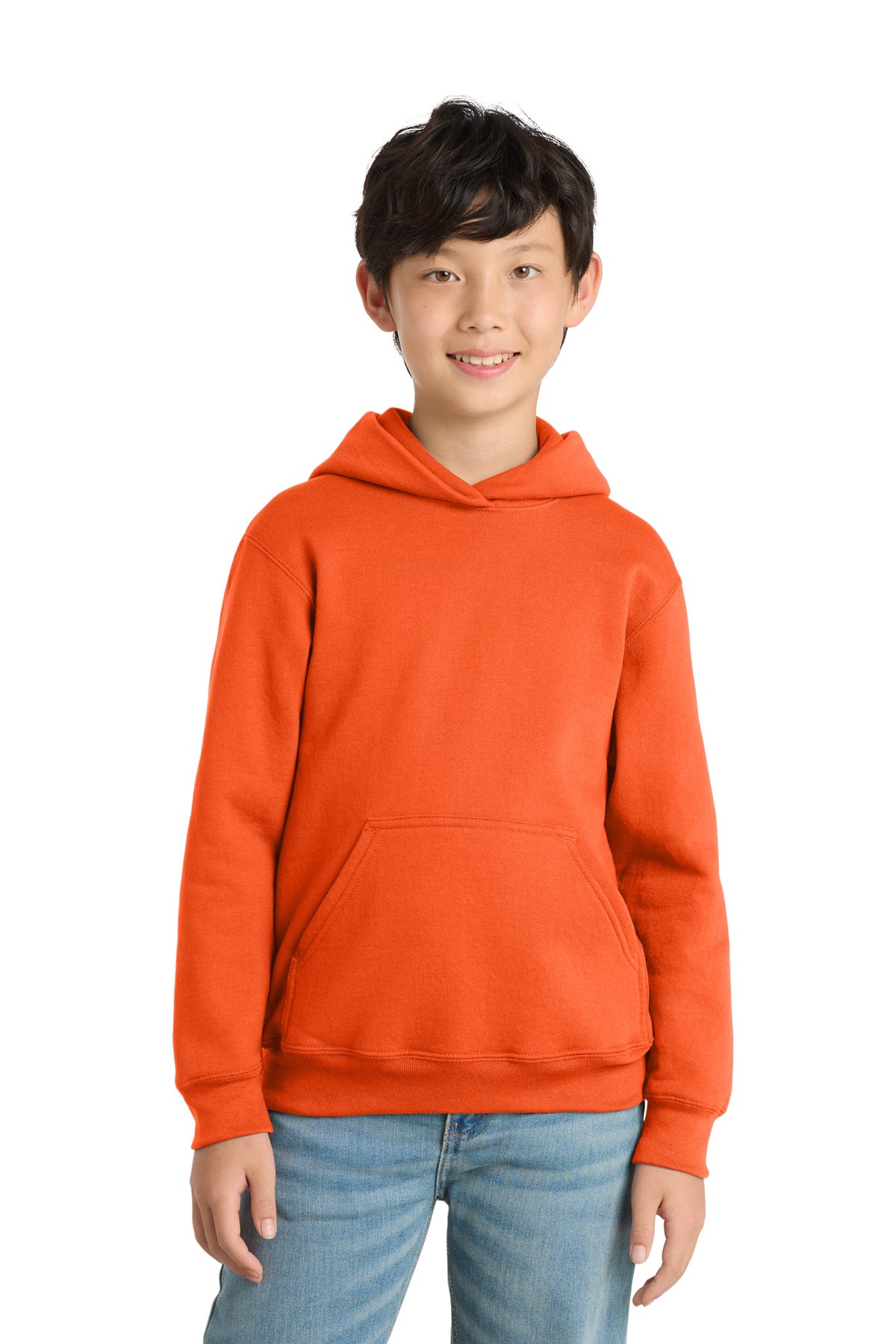Custom Embroidery or DTF Print - Port & Co ®  Youth Core Fleece Pullover Hooded Sweatshirt PC78YH