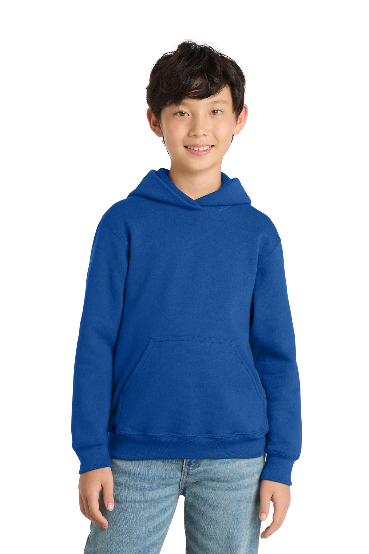 Custom Embroidery or DTF Print - Port & Co ®  Youth Core Fleece Pullover Hooded Sweatshirt PC78YH