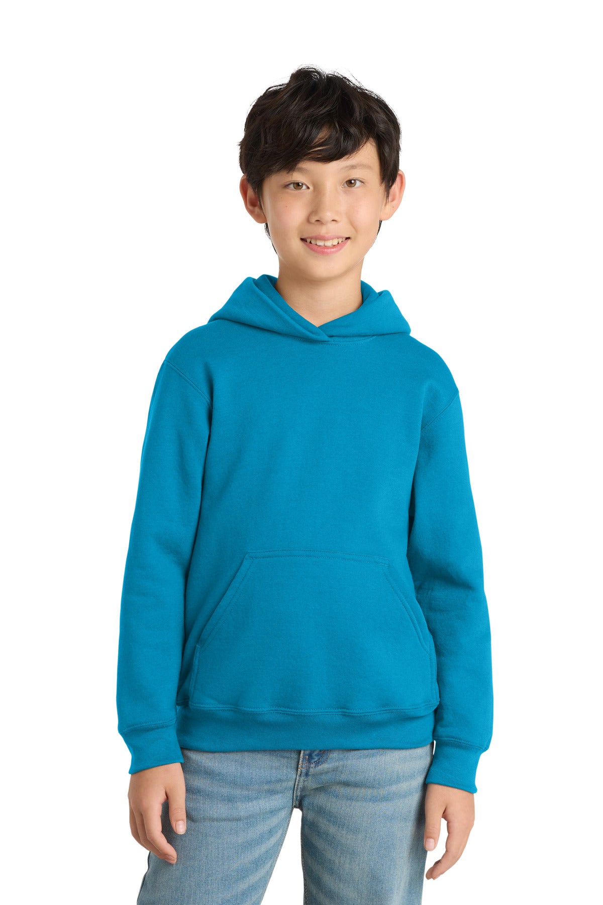 Custom Embroidery or DTF Print - Port & Co ®  Youth Core Fleece Pullover Hooded Sweatshirt PC78YH