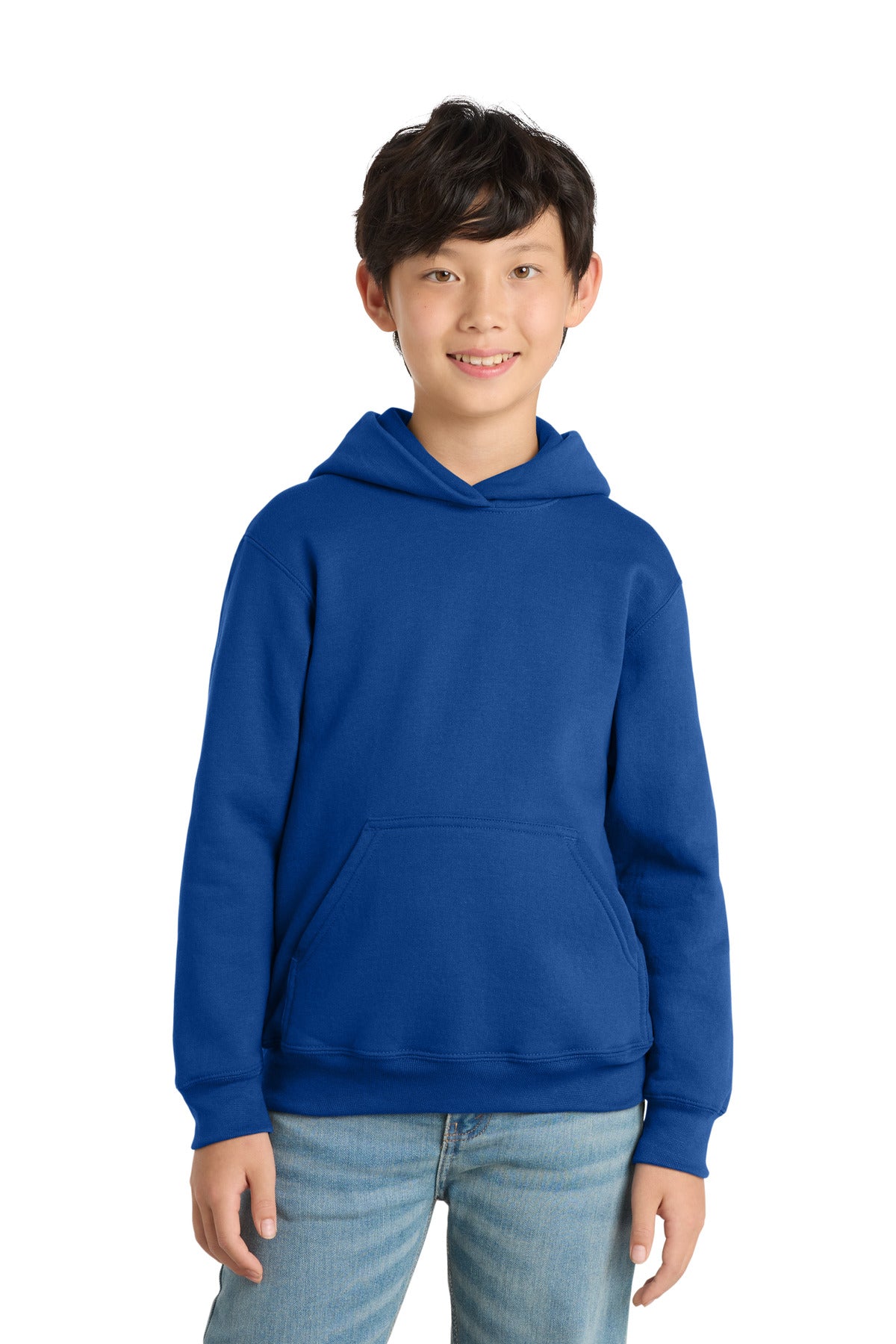 Custom Embroidery or DTF Print - Port & Co ®  Youth Core Fleece Pullover Hooded Sweatshirt PC78YH