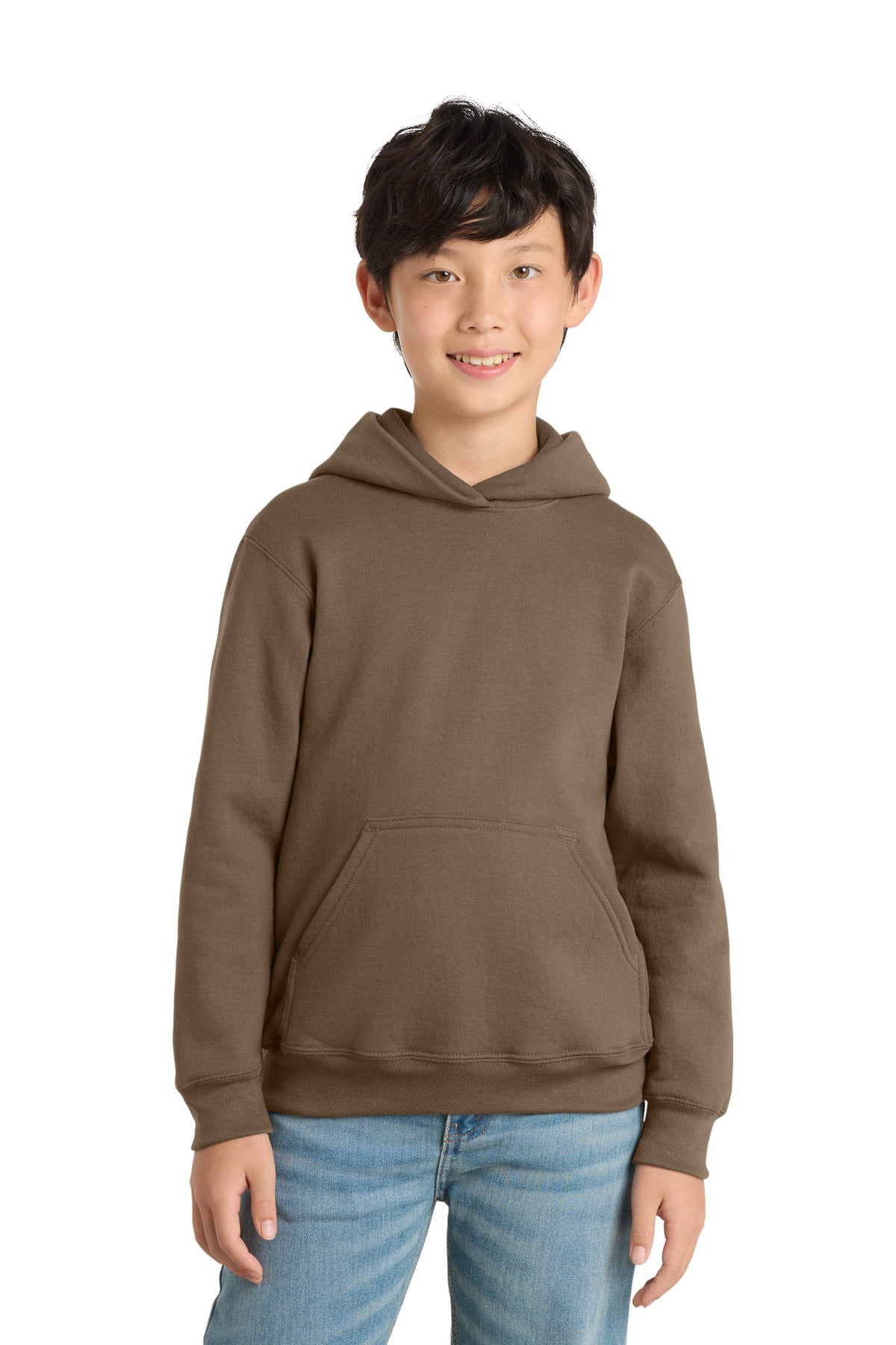 Custom Embroidery or DTF Print - Port & Co ®  Youth Core Fleece Pullover Hooded Sweatshirt PC78YH