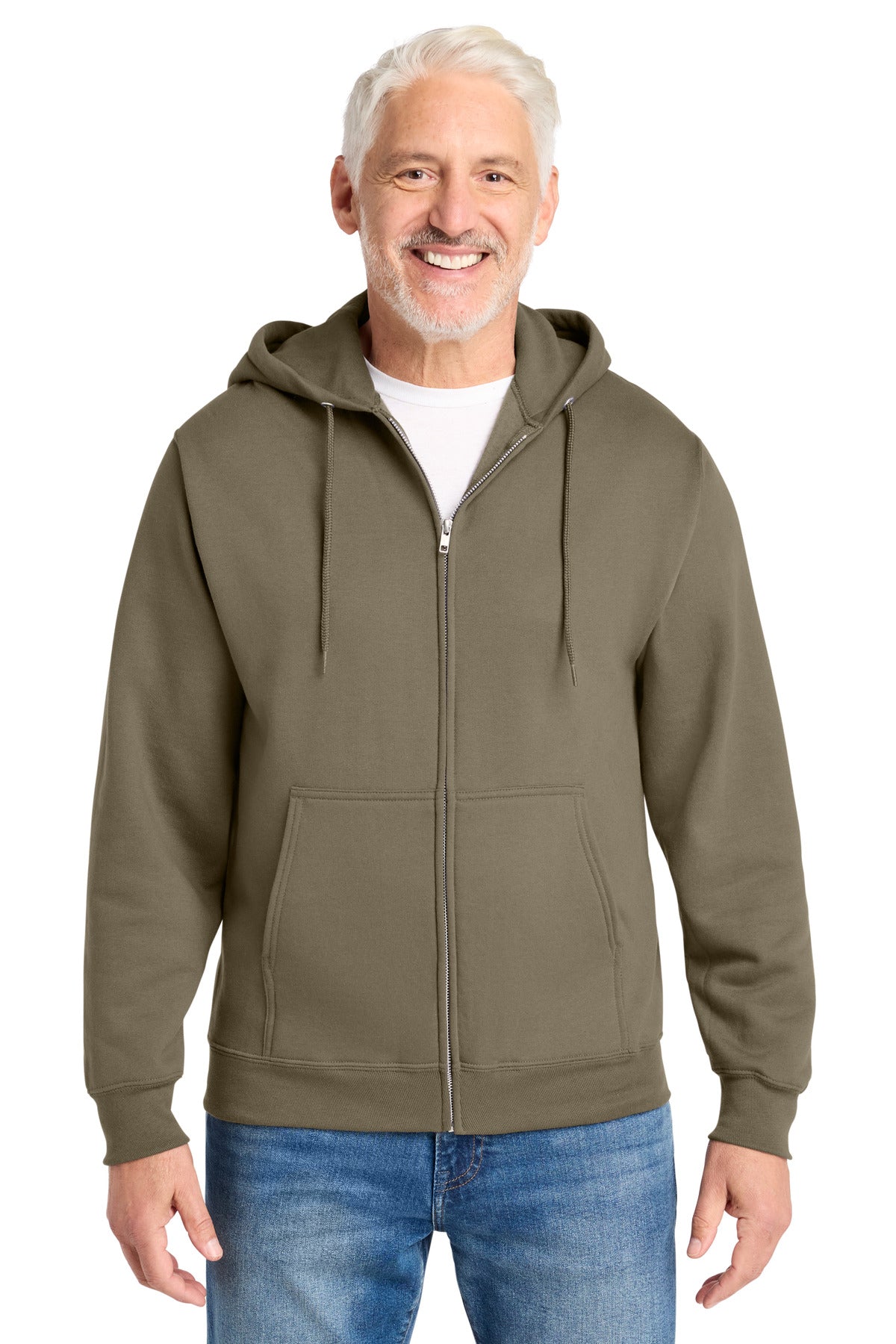Custom Embroidery or DTF Print - Port & Co ®  Core Fleece Full-Zip Hooded Sweatshirt. PC78ZH