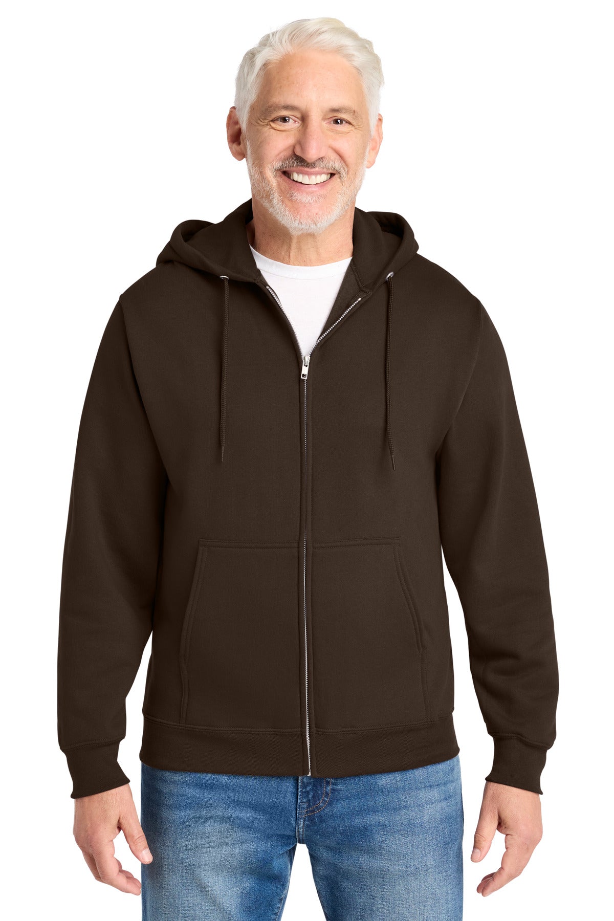 Custom Embroidery or DTF Print - Port & Co ®  Core Fleece Full-Zip Hooded Sweatshirt. PC78ZH