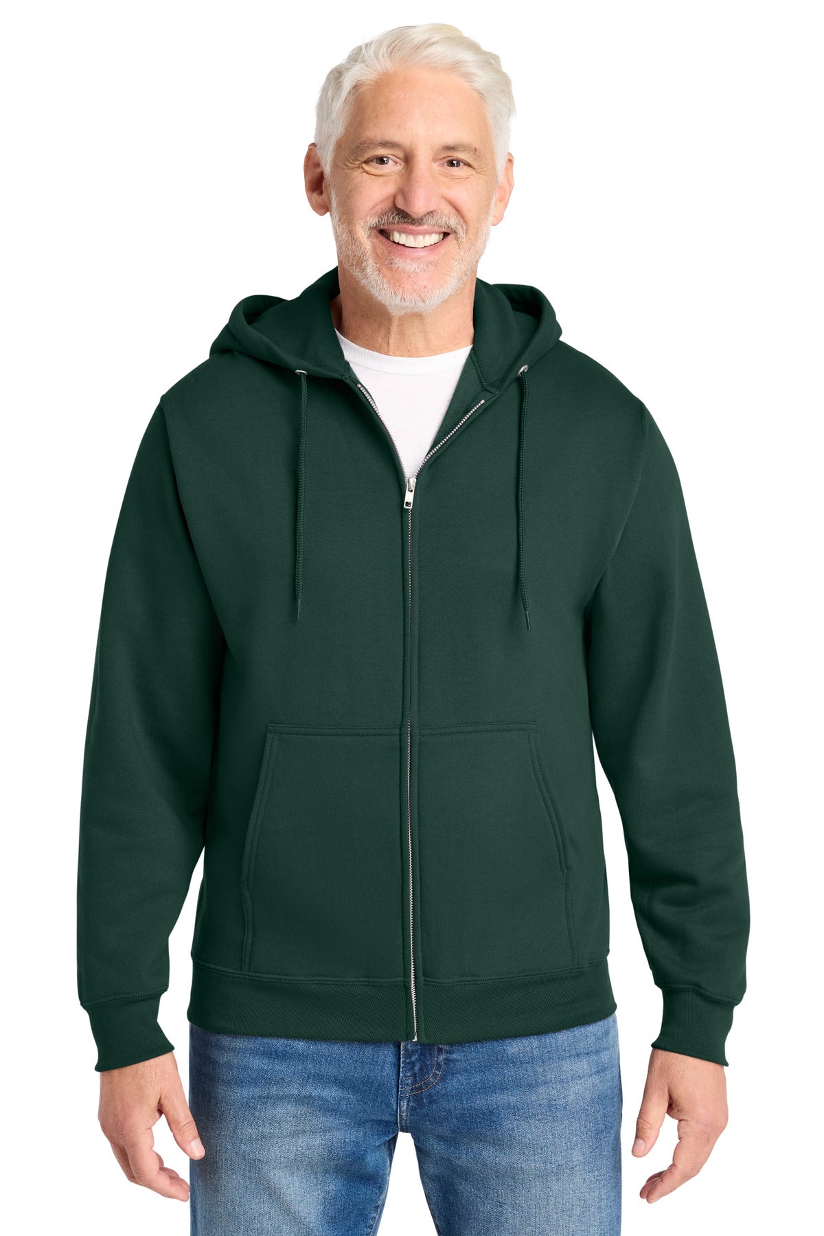 Custom Embroidery or DTF Print - Port & Co ®  Core Fleece Full-Zip Hooded Sweatshirt. PC78ZH