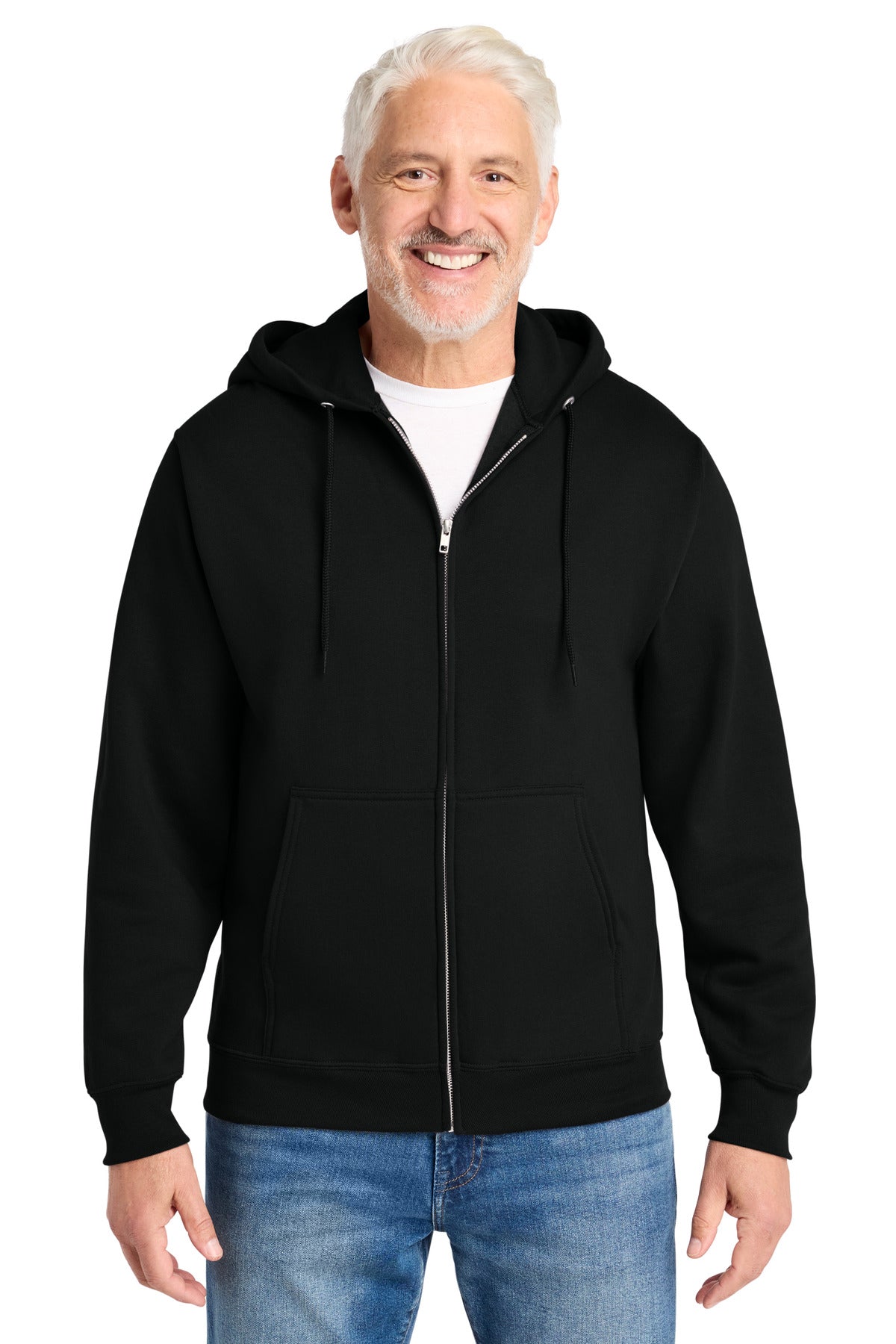 Custom Embroidery or DTF Print - Port & Co ®  Core Fleece Full-Zip Hooded Sweatshirt. PC78ZH