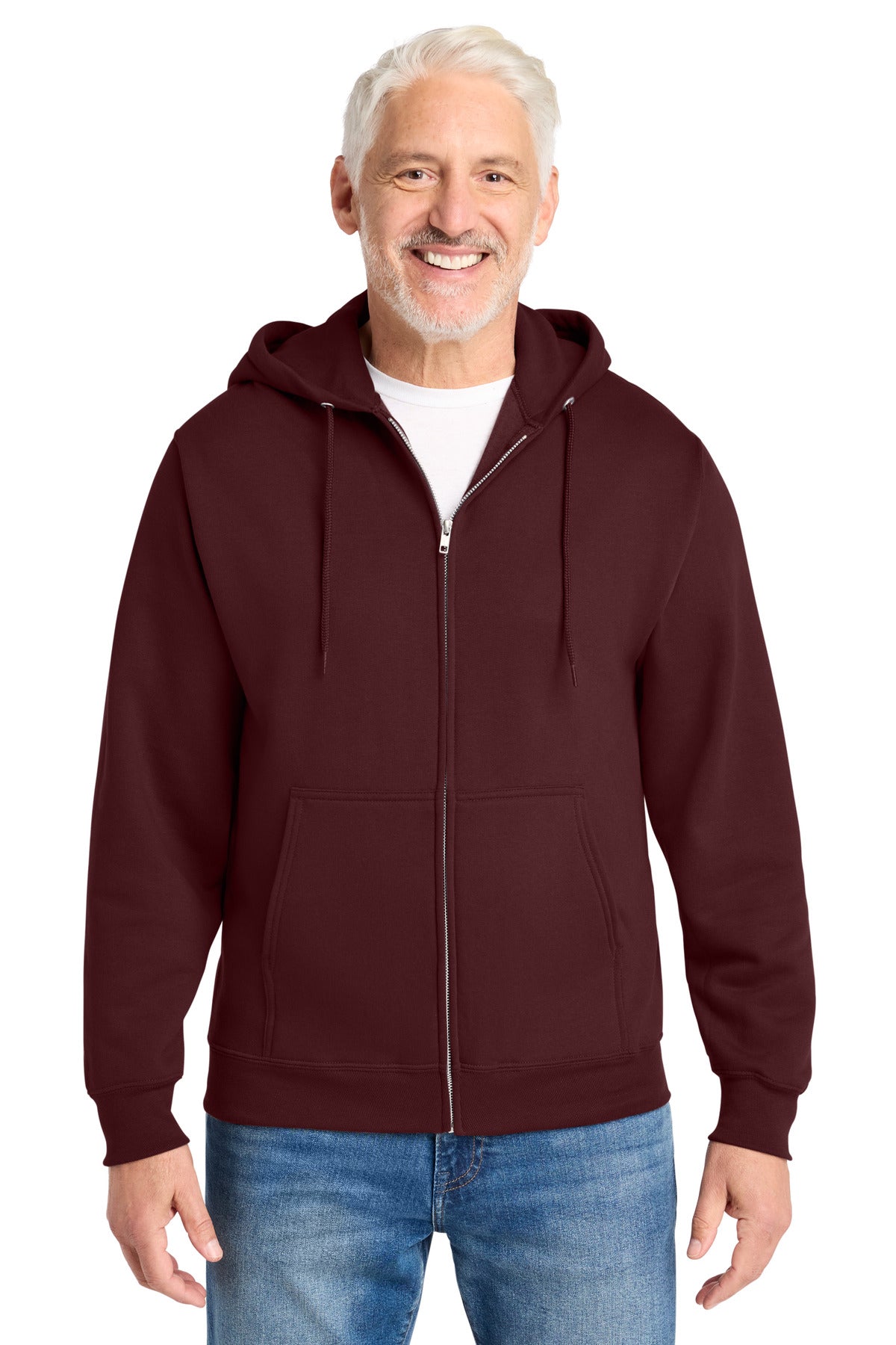 Custom Embroidery or DTF Print - Port & Co ®  Core Fleece Full-Zip Hooded Sweatshirt. PC78ZH