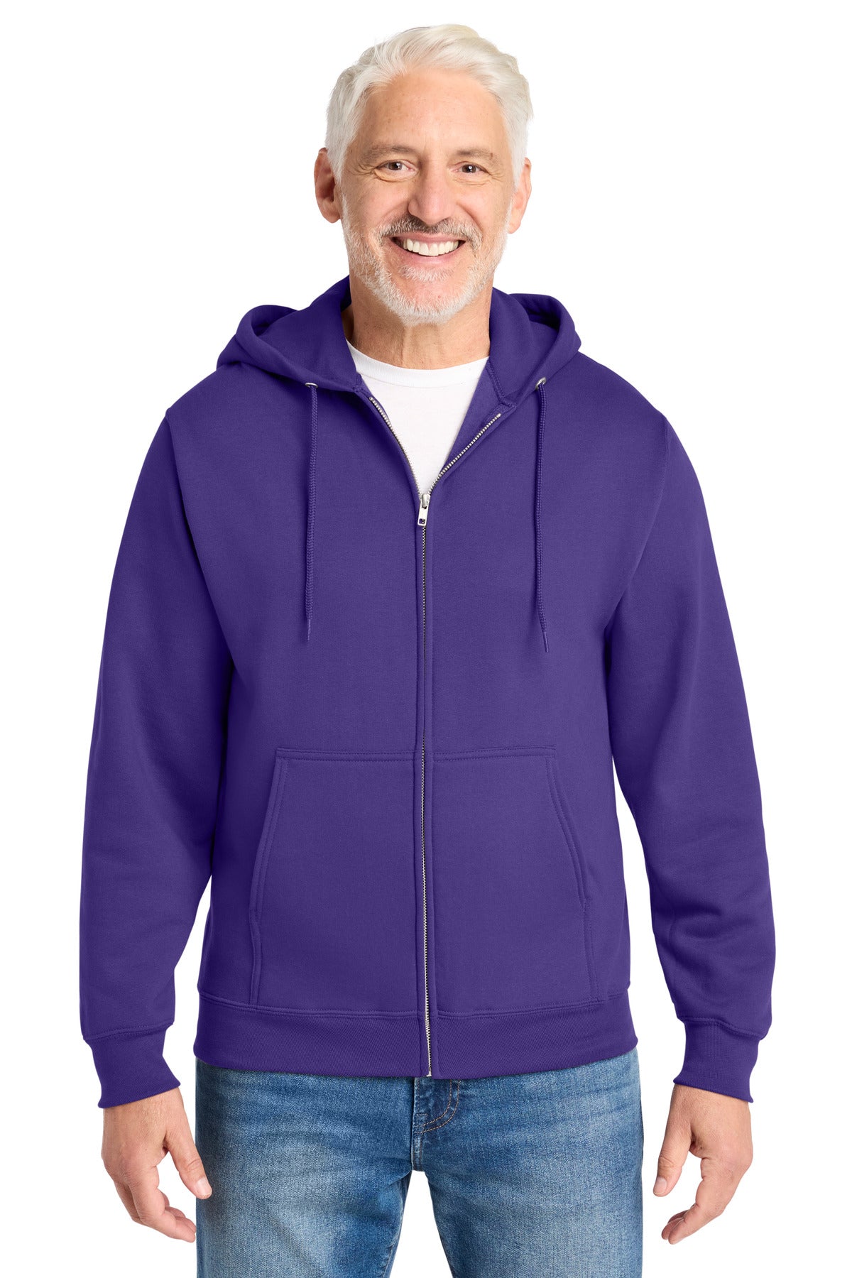 Custom Embroidery or DTF Print - Port & Co ®  Core Fleece Full-Zip Hooded Sweatshirt. PC78ZH