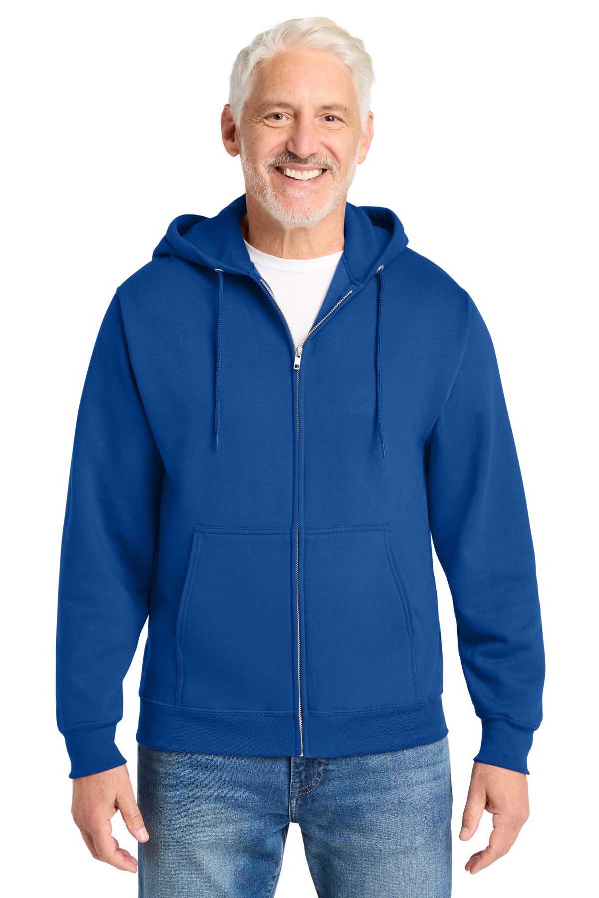 Custom Embroidery or DTF Print - Port & Co ®  Core Fleece Full-Zip Hooded Sweatshirt. PC78ZH