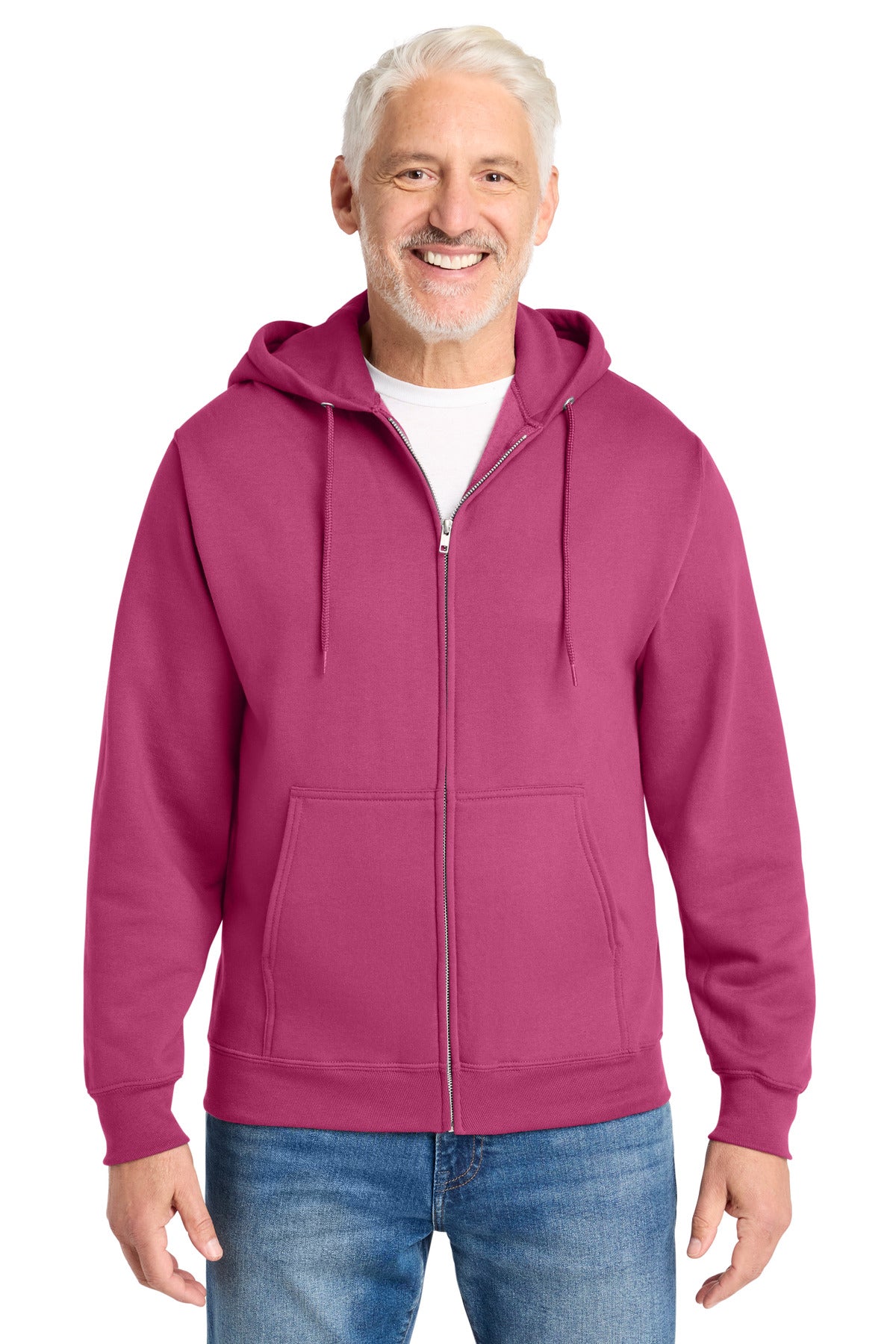Custom Embroidery or DTF Print - Port & Co ®  Core Fleece Full-Zip Hooded Sweatshirt. PC78ZH
