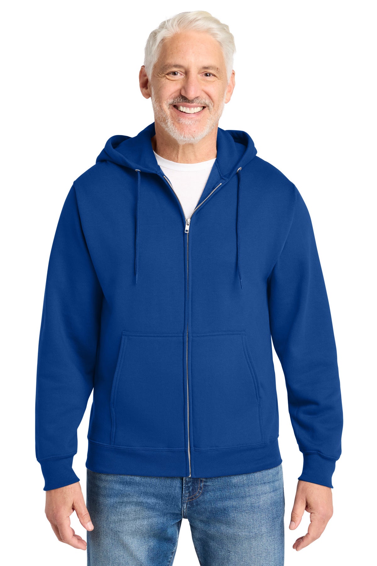 Custom Embroidery or DTF Print - Port & Co ®  Core Fleece Full-Zip Hooded Sweatshirt. PC78ZH