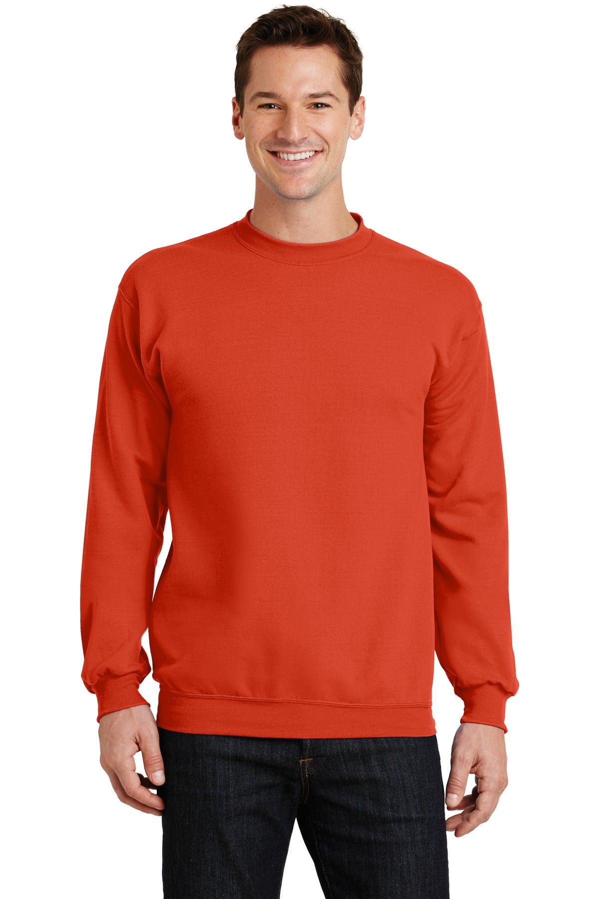 Custom Embroidery or DTF Print on Port & Co™ Core Fleece Crewneck Swea