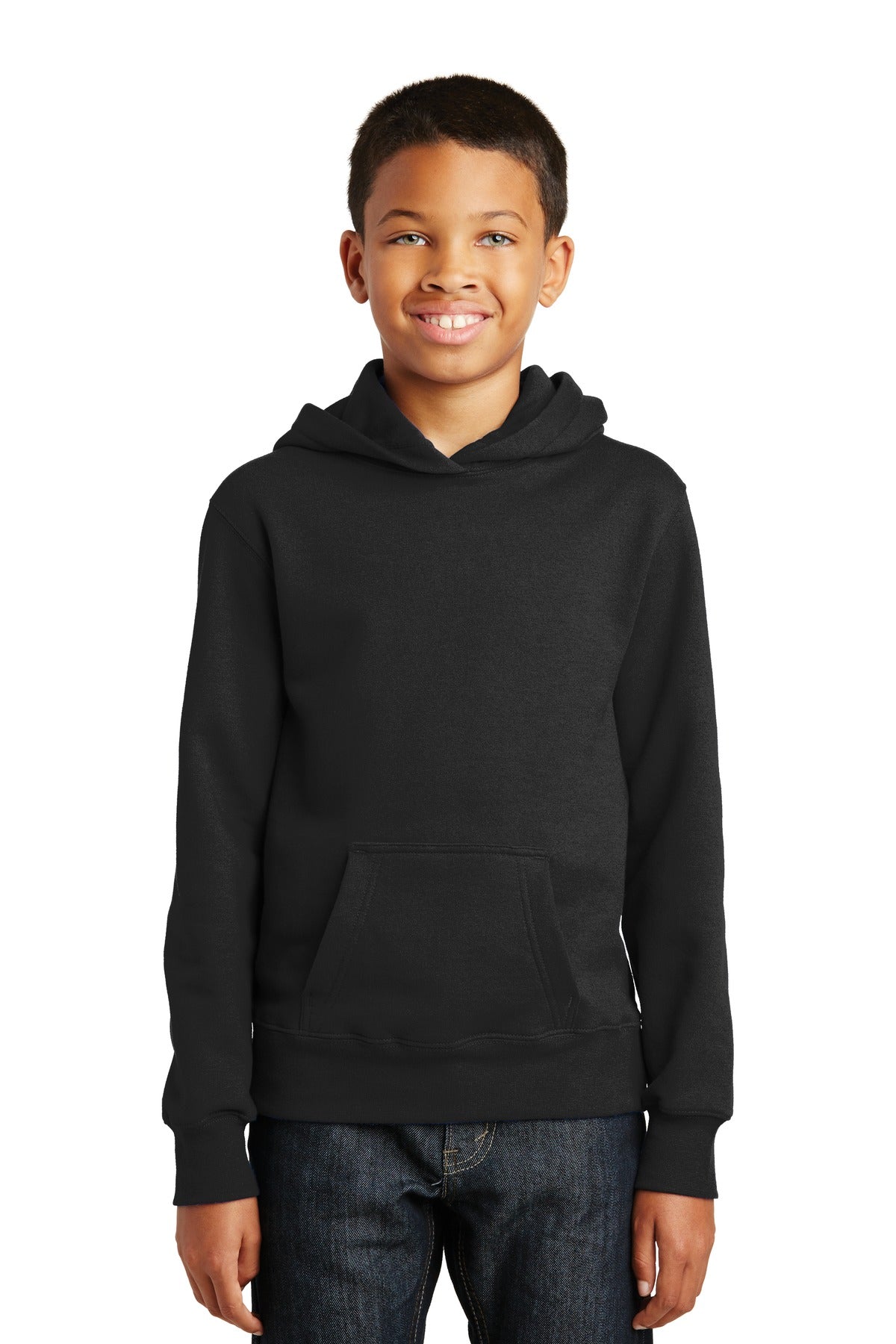 Custom Embroidered - Port & Company® Youth Fan Favorite Fleece Pullover Hooded Sweatshirt. PC850YH