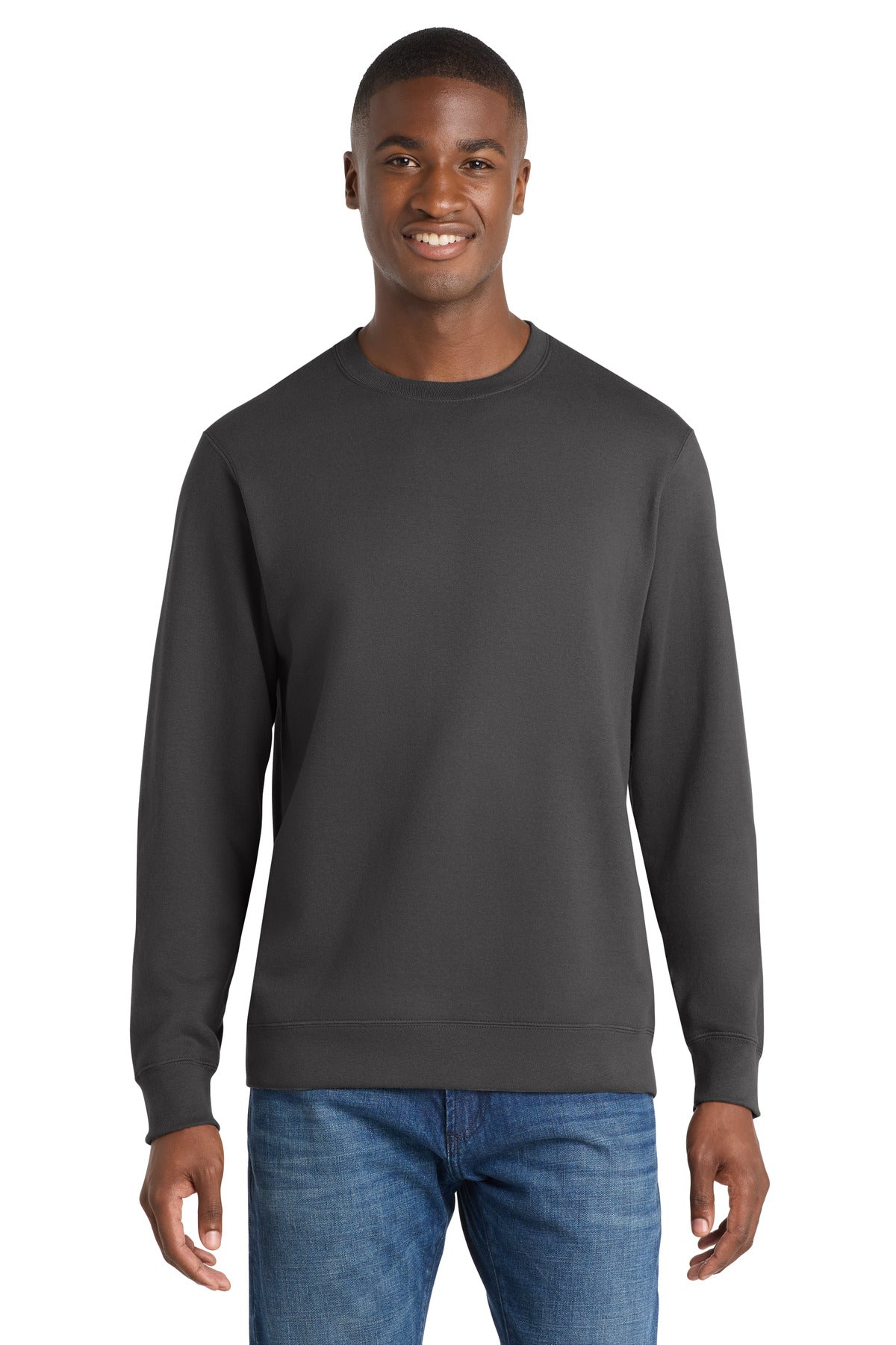 Custom Embroidered or DTF Print on Port & Co ™  Fan Favorite Fleece Crewneck Sweatshirt. PC850