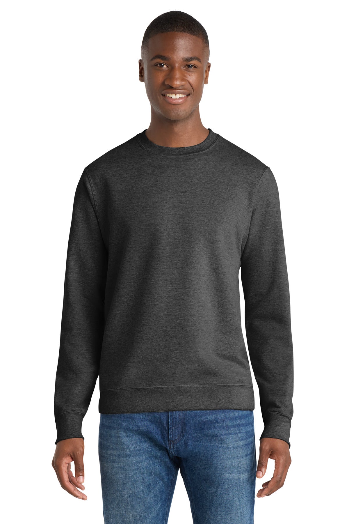 Custom Embroidered or DTF Print on Port & Co ™  Fan Favorite Fleece Crewneck Sweatshirt. PC850