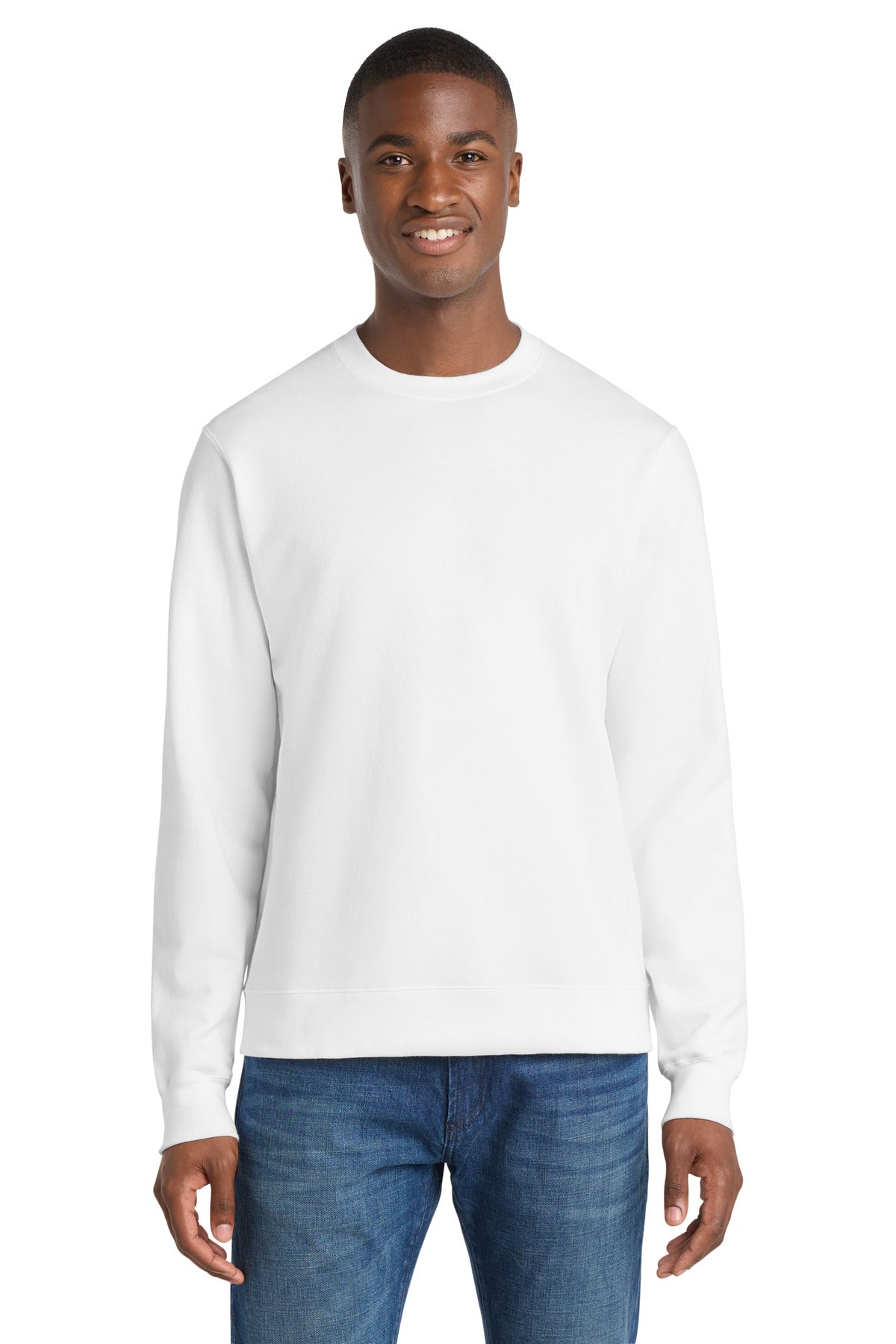 Custom Embroidered or DTF Print on Port & Co ™  Fan Favorite Fleece Crewneck Sweatshirt. PC850