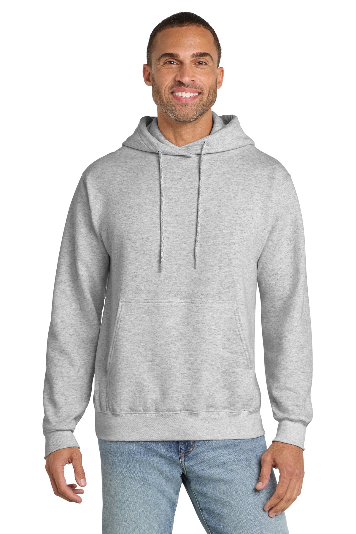 Custom Embroidery or DTF Print - Port & Co ™  Tall Essential Fleece Pullover Hooded Sweatshirt. PC90HT