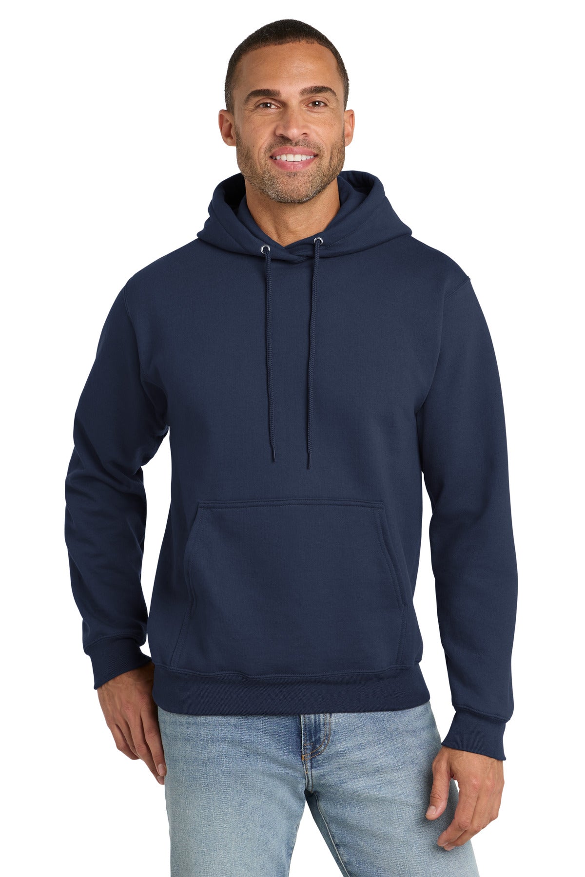Custom Embroidery or DTF Print - Port & Co ™  Tall Essential Fleece Pullover Hooded Sweatshirt. PC90HT
