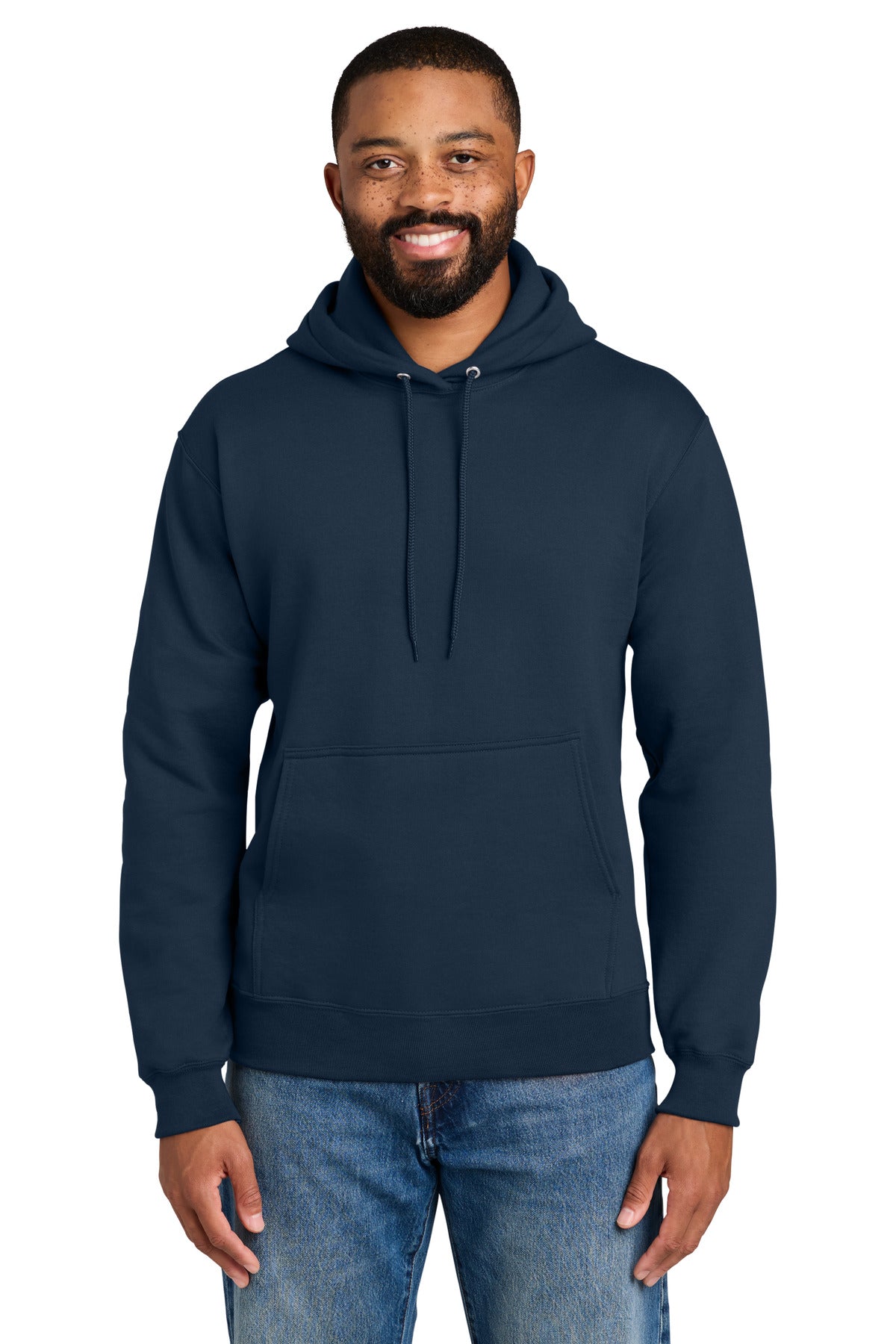 Custom Embroidery or DTF Print - Port & Co ®  Tall Essential Fleece Pullover Hooded Sweatshirt. PC90HT