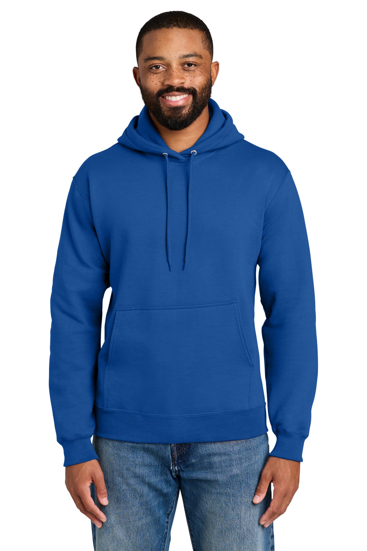 Custom Embroidery or DTF Print - Port & Co ®  Tall Essential Fleece Pullover Hooded Sweatshirt. PC90HT