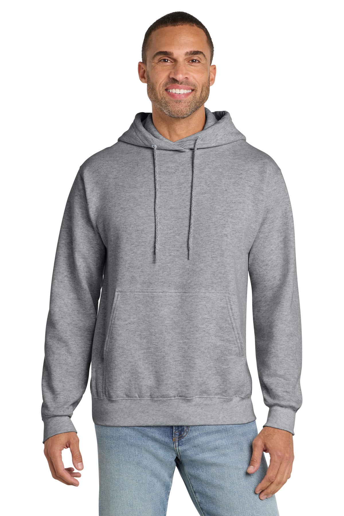 Custom Embroidery or DTF Print - Port & Co ™  Essential Fleece Pullover Hooded Sweatshirt.  PC90H