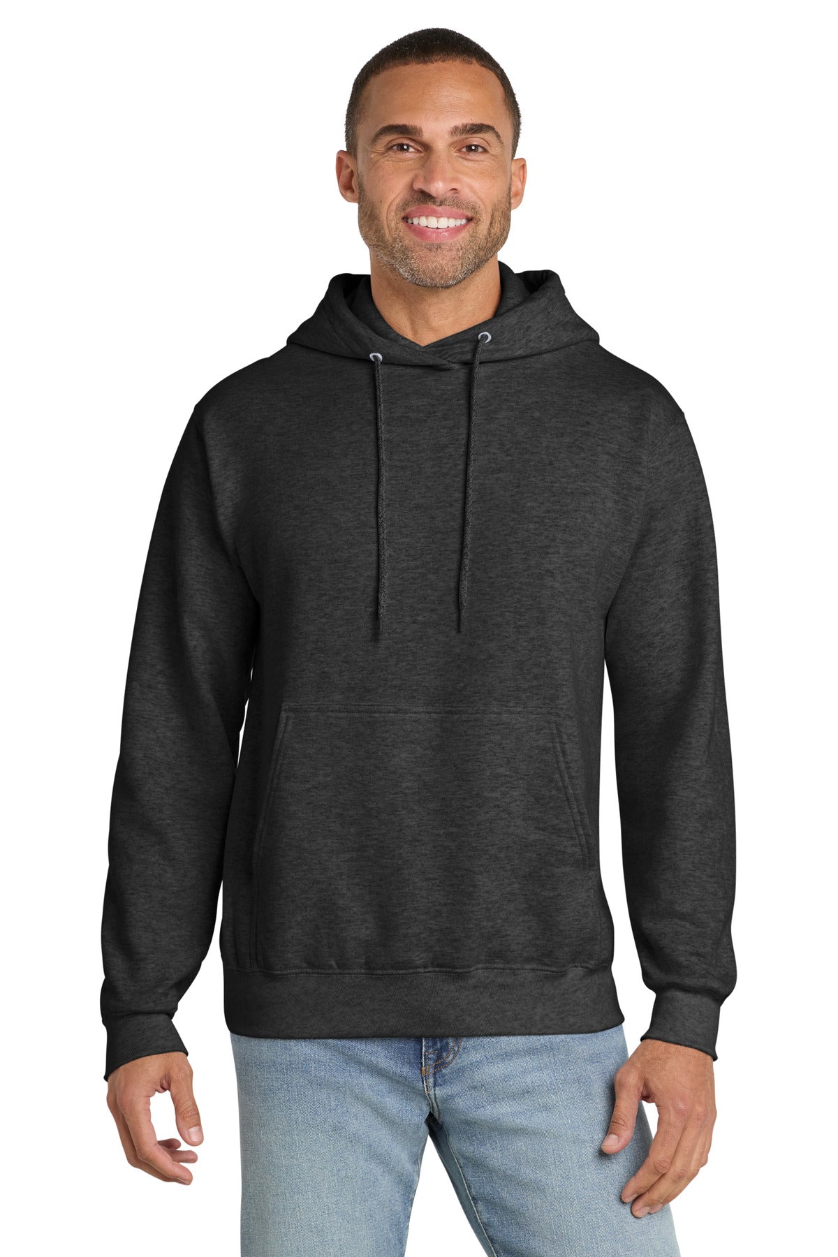 Custom Embroidery or DTF Print - Port & Co ™  Essential Fleece Pullover Hooded Sweatshirt.  PC90H