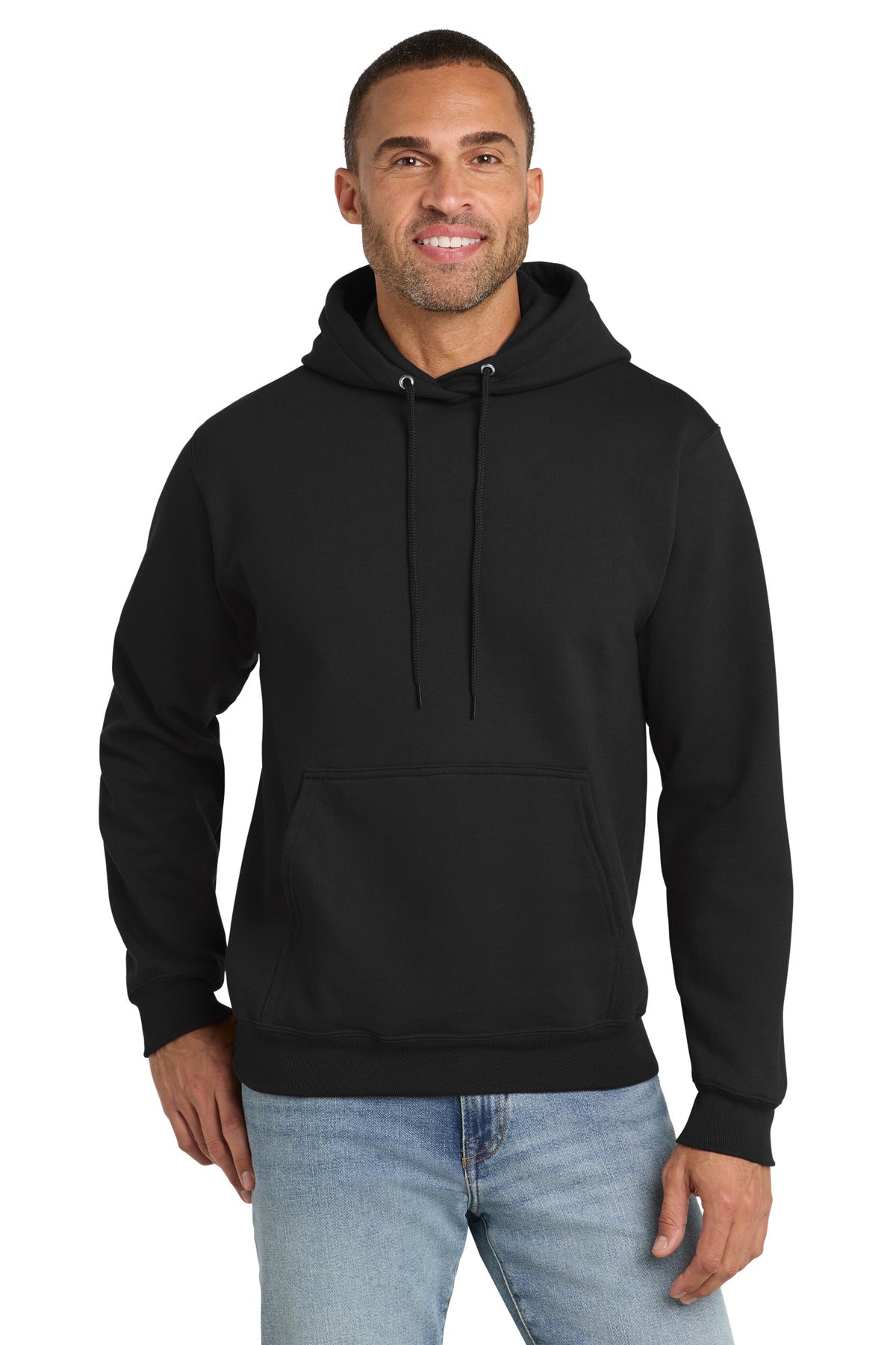 Custom Embroidery or DTF Print - Port & Co ™  Tall Essential Fleece Pullover Hooded Sweatshirt. PC90HT