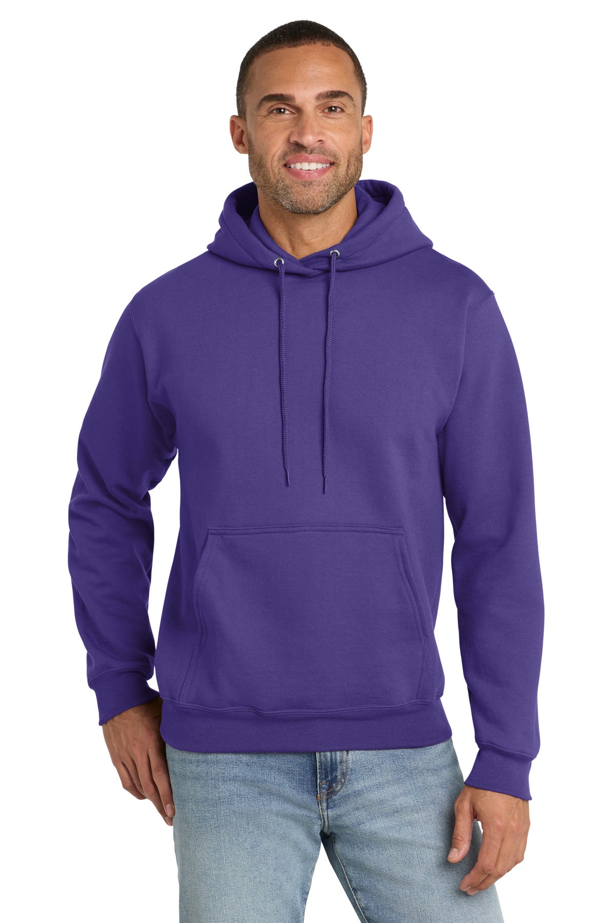Custom Embroidered or DTF Print on Port & Co ™  Essential Fleece Pullover Hooded Sweatshirt.  PC90H