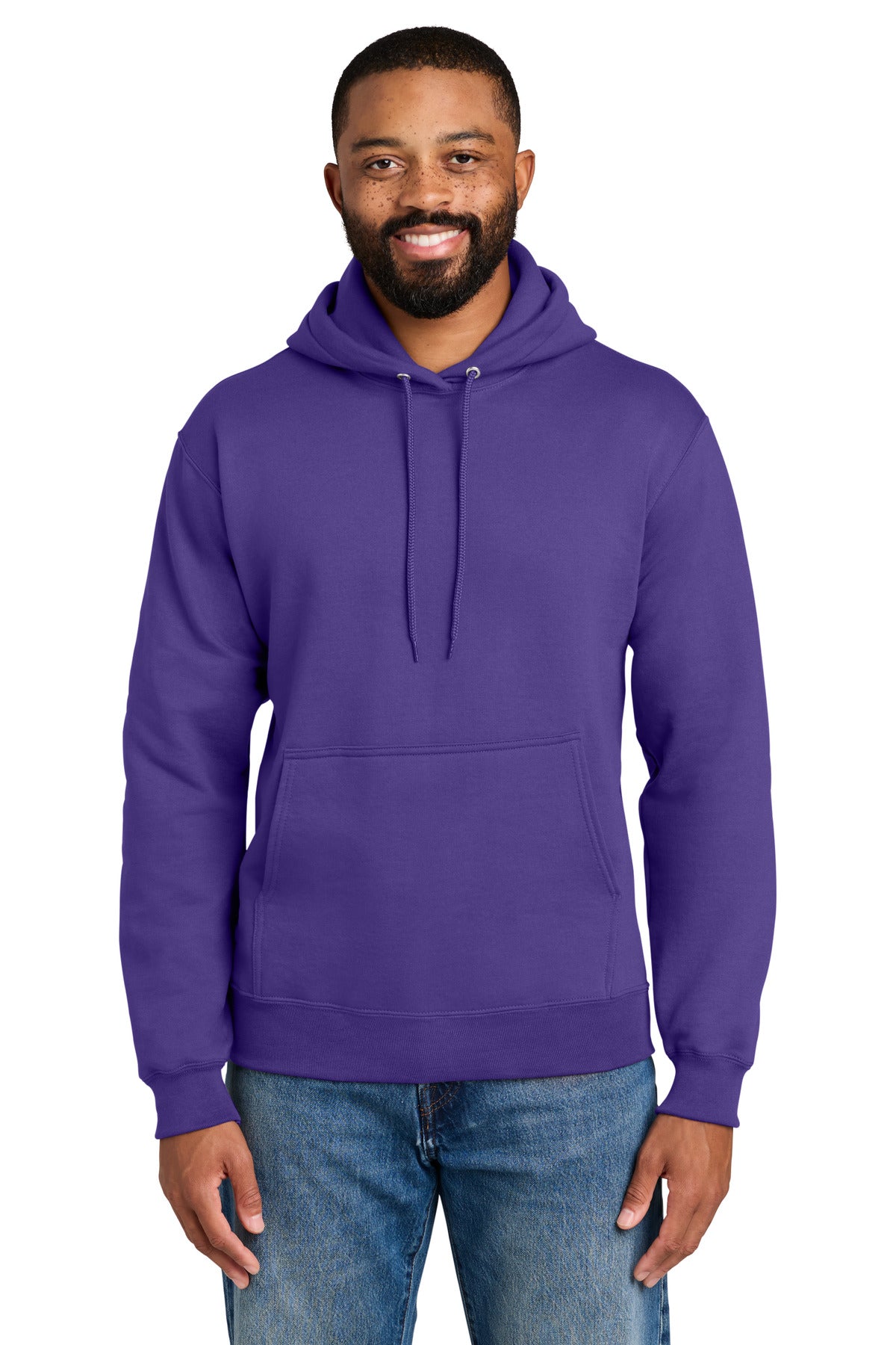 Custom Embroidery or DTF Print - Port & Co ®  Essential Fleece Pullover Hooded Sweatshirt.  PC90H